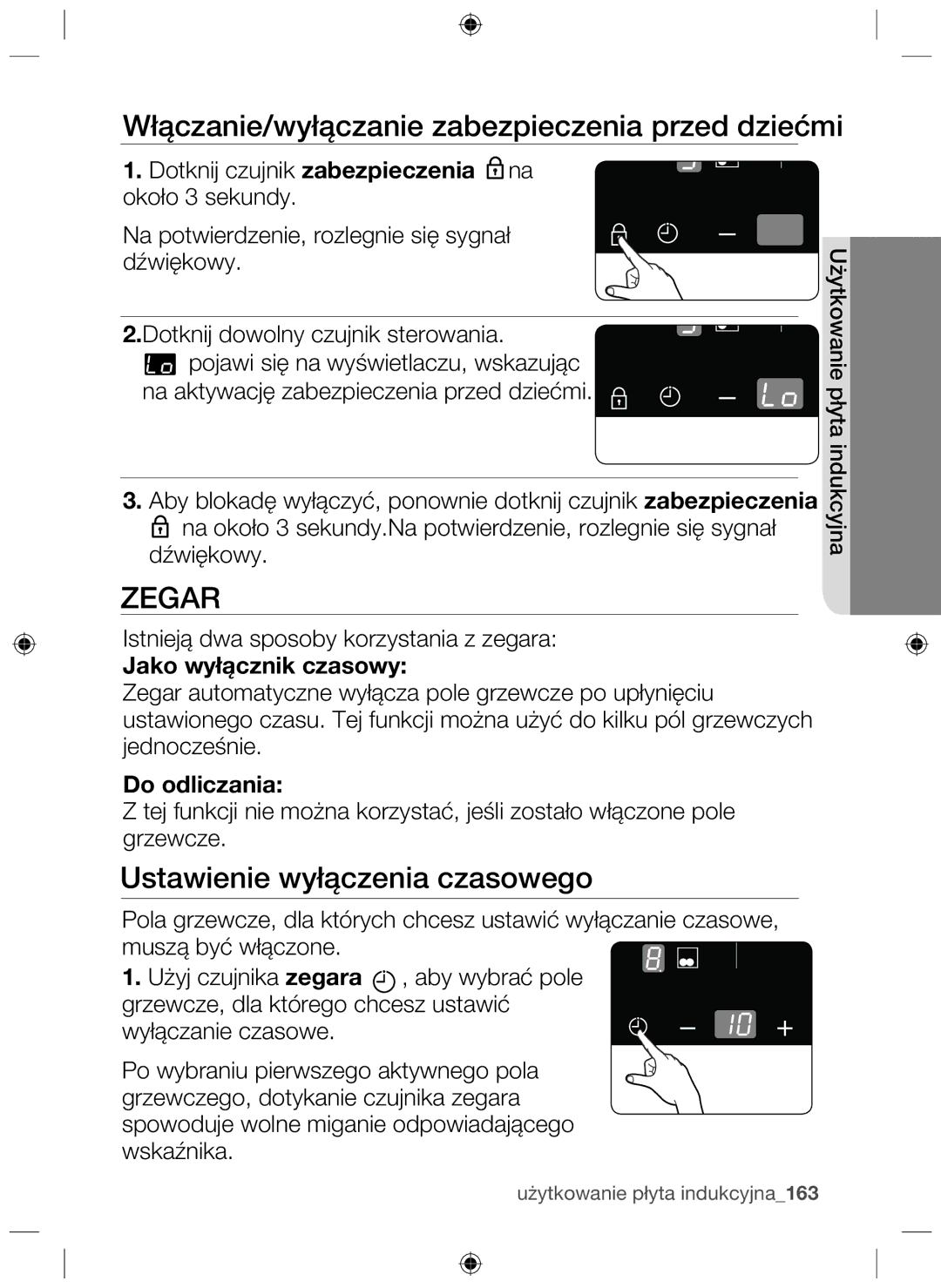 Samsung NZ63F3NM1AB/UR manual Ustawienie wyłączenia czasowego, Jako wyłącznik czasowy, Do odliczania 