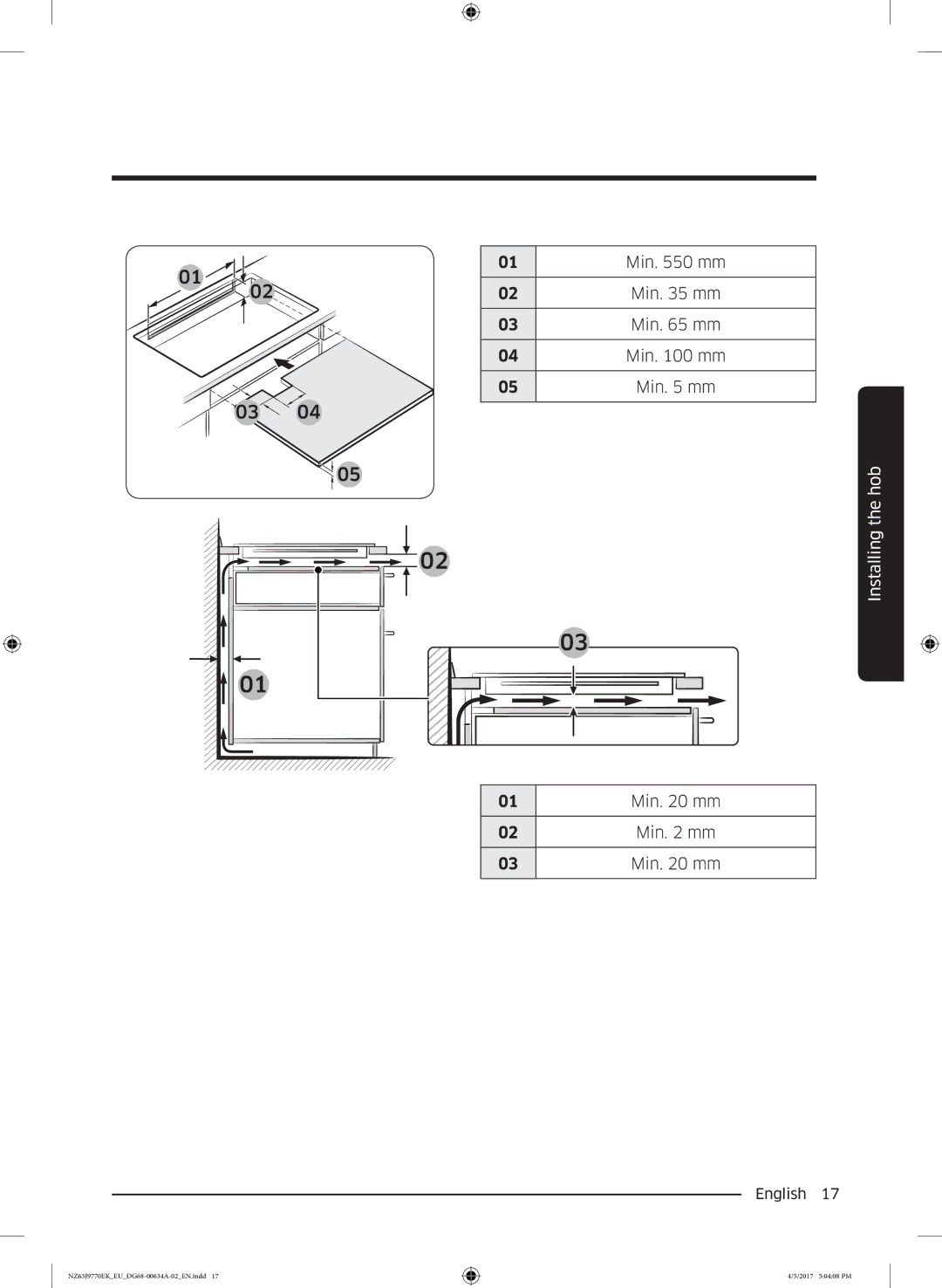 Samsung NZ63J9770EK/EU, NZ63J9770EK/EE manual NZ63J9770EKEUDG68-00634A-02EN.indd 2017 50408 PM 