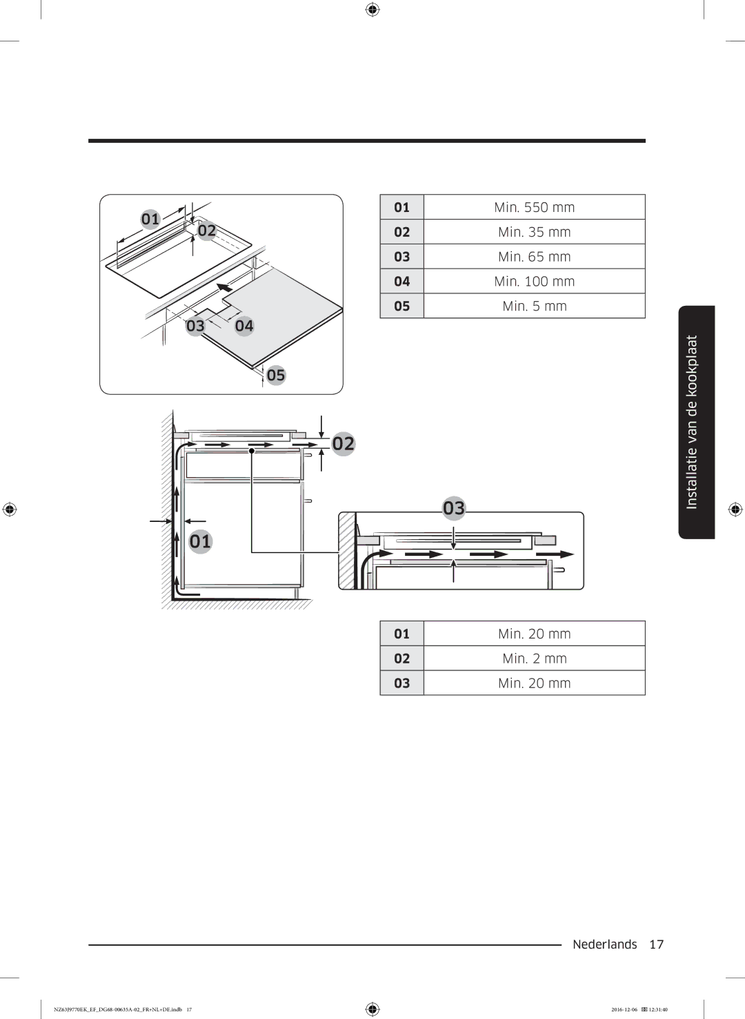 Samsung NZ63J9770EK/EF manual De kookplaat 