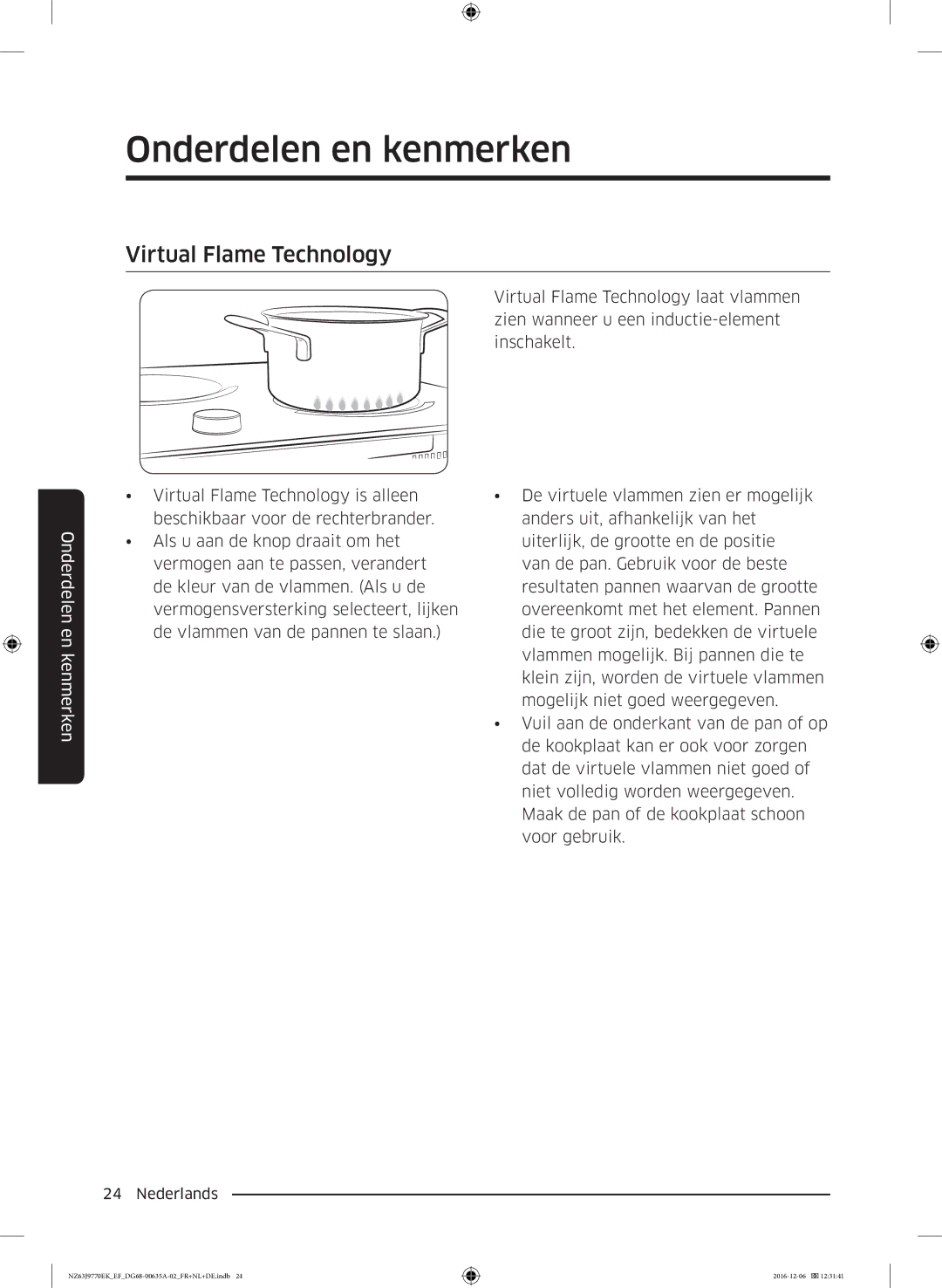 Samsung NZ63J9770EK/EF manual Virtual Flame Technology 