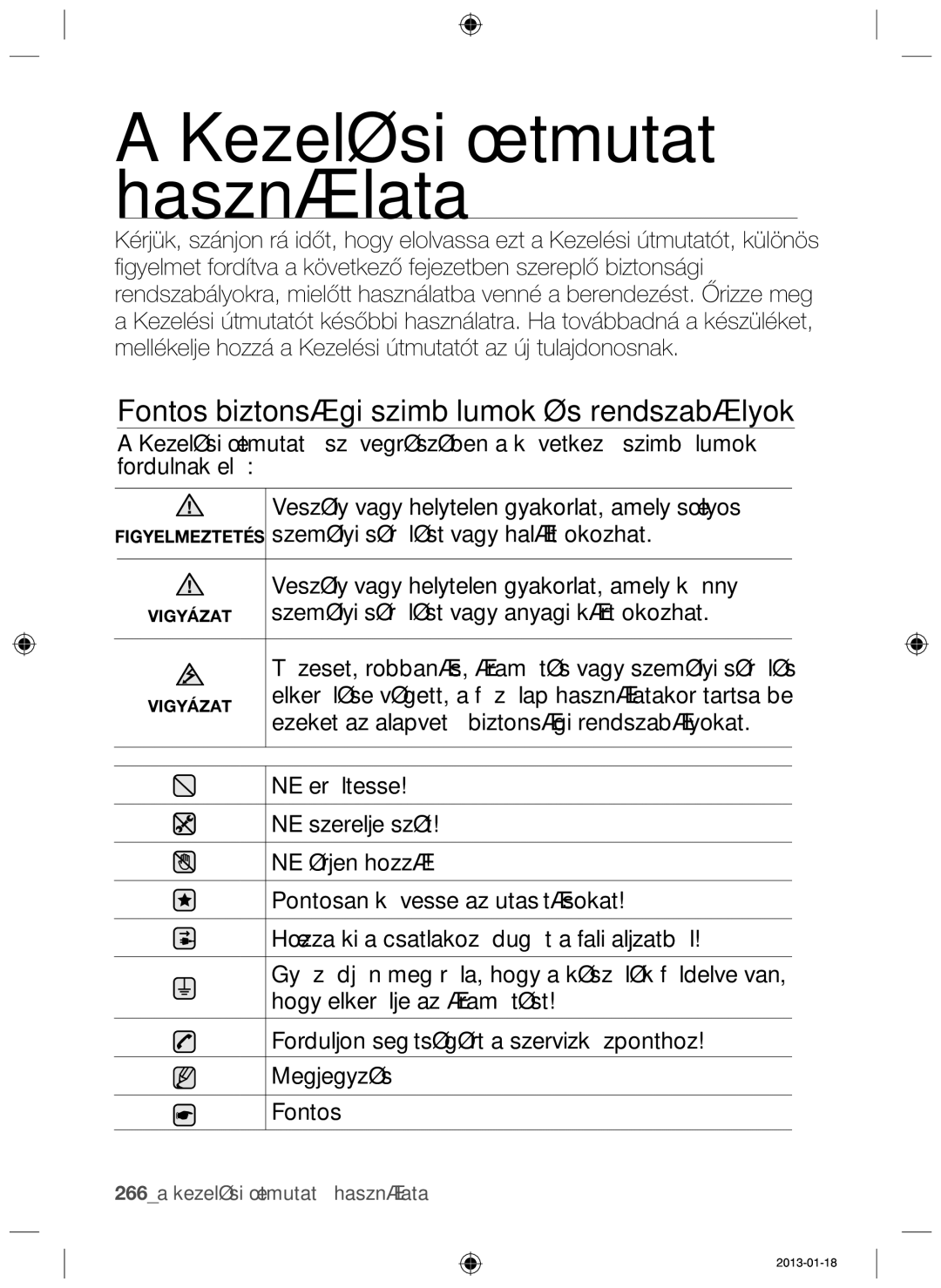 Samsung NZ64F3NM1AB/UR manual Kezelési útmutató használata 