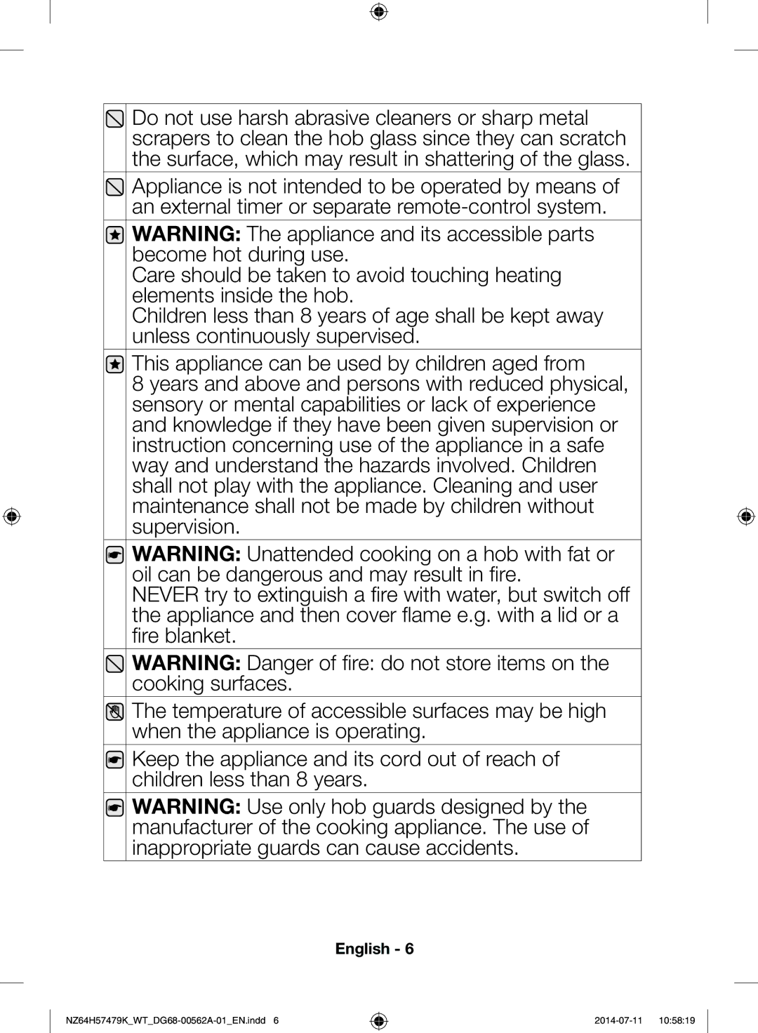 Samsung NZ64H57479K/WT, NZ64H57477K/WT manual English 