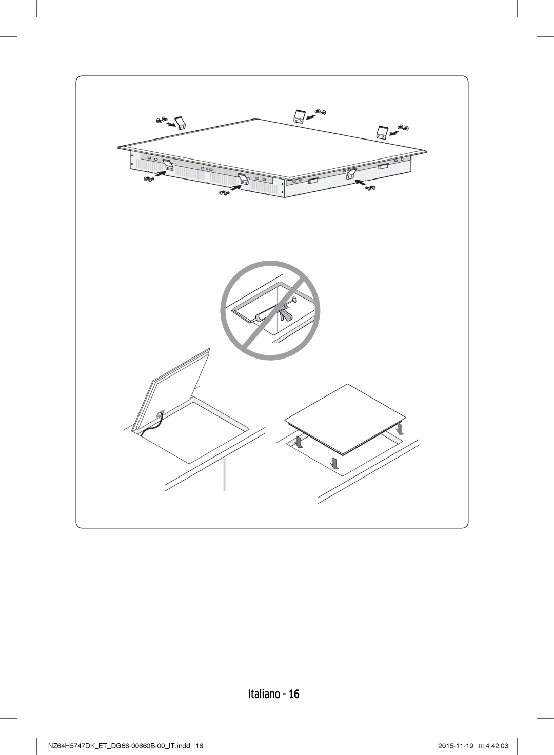 Samsung NZ64H5747DK/ET manual Italiano 