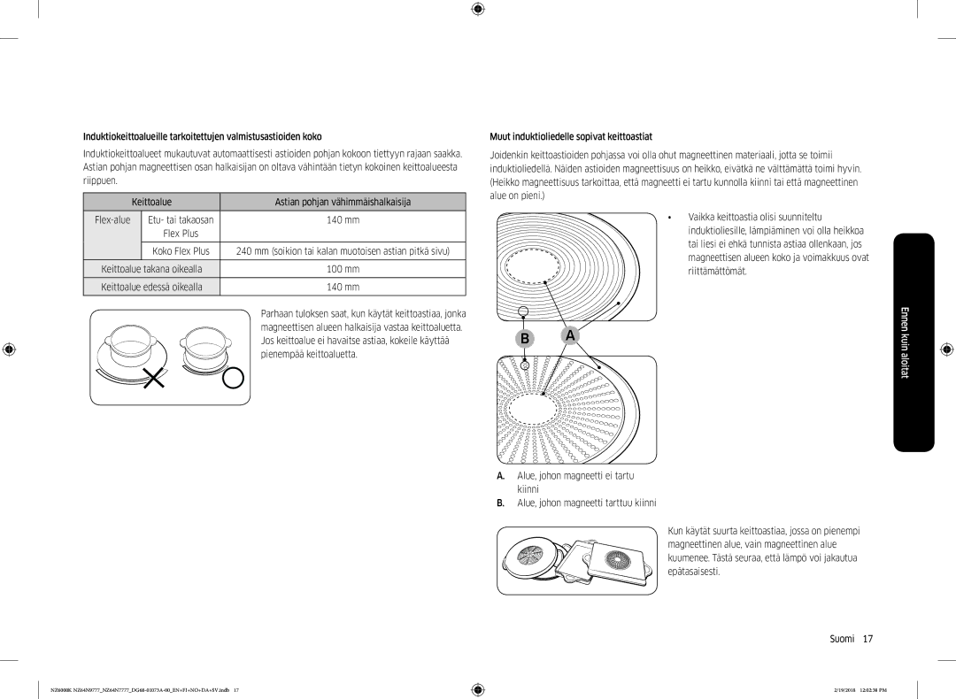 Samsung NZ64N9777GK/E1, NZ64N7777GK/E1 manual Ennen 