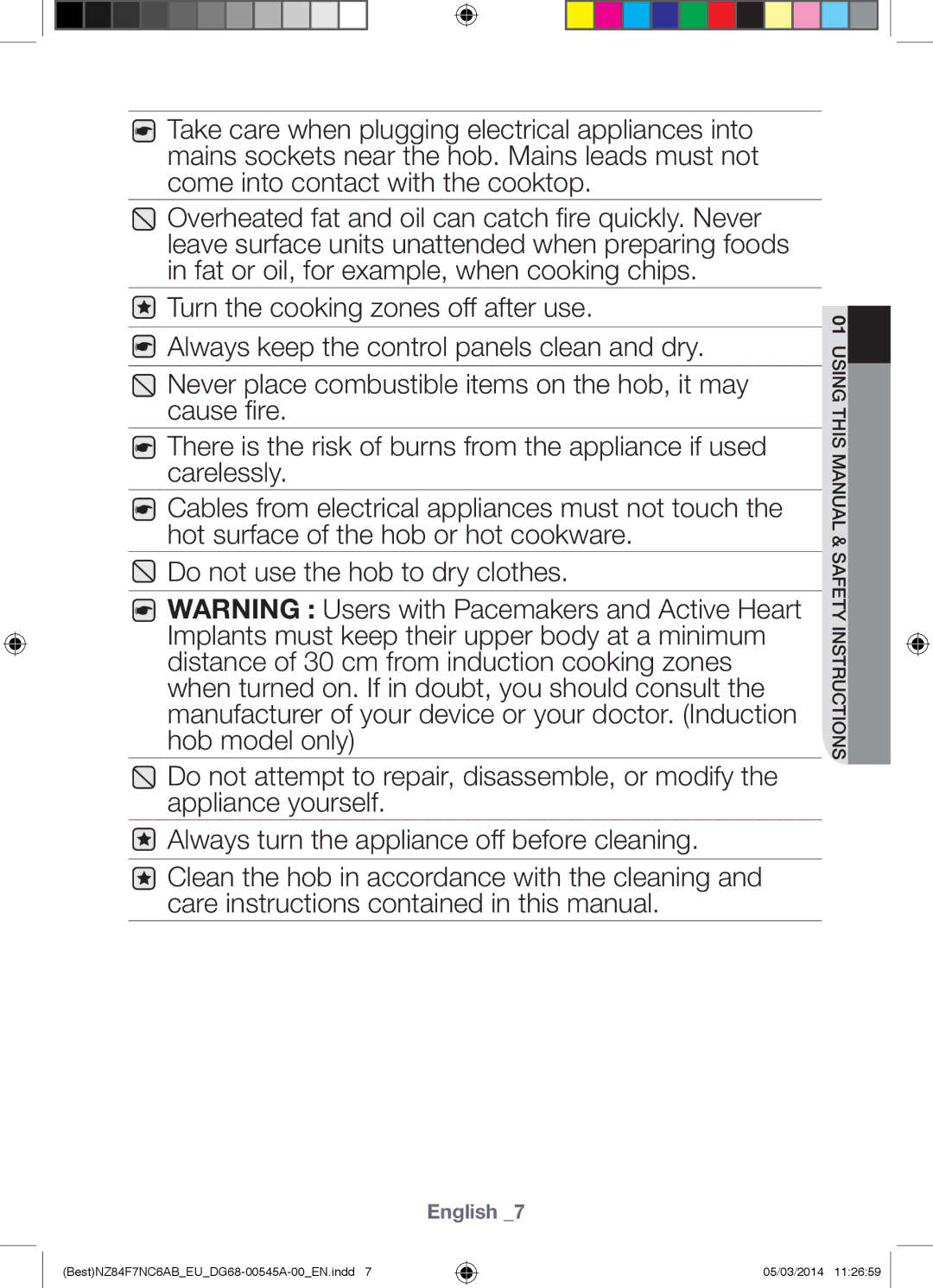 Samsung NZ84F7NC6AB/EU manual Using this Manual & Safety Instructions 