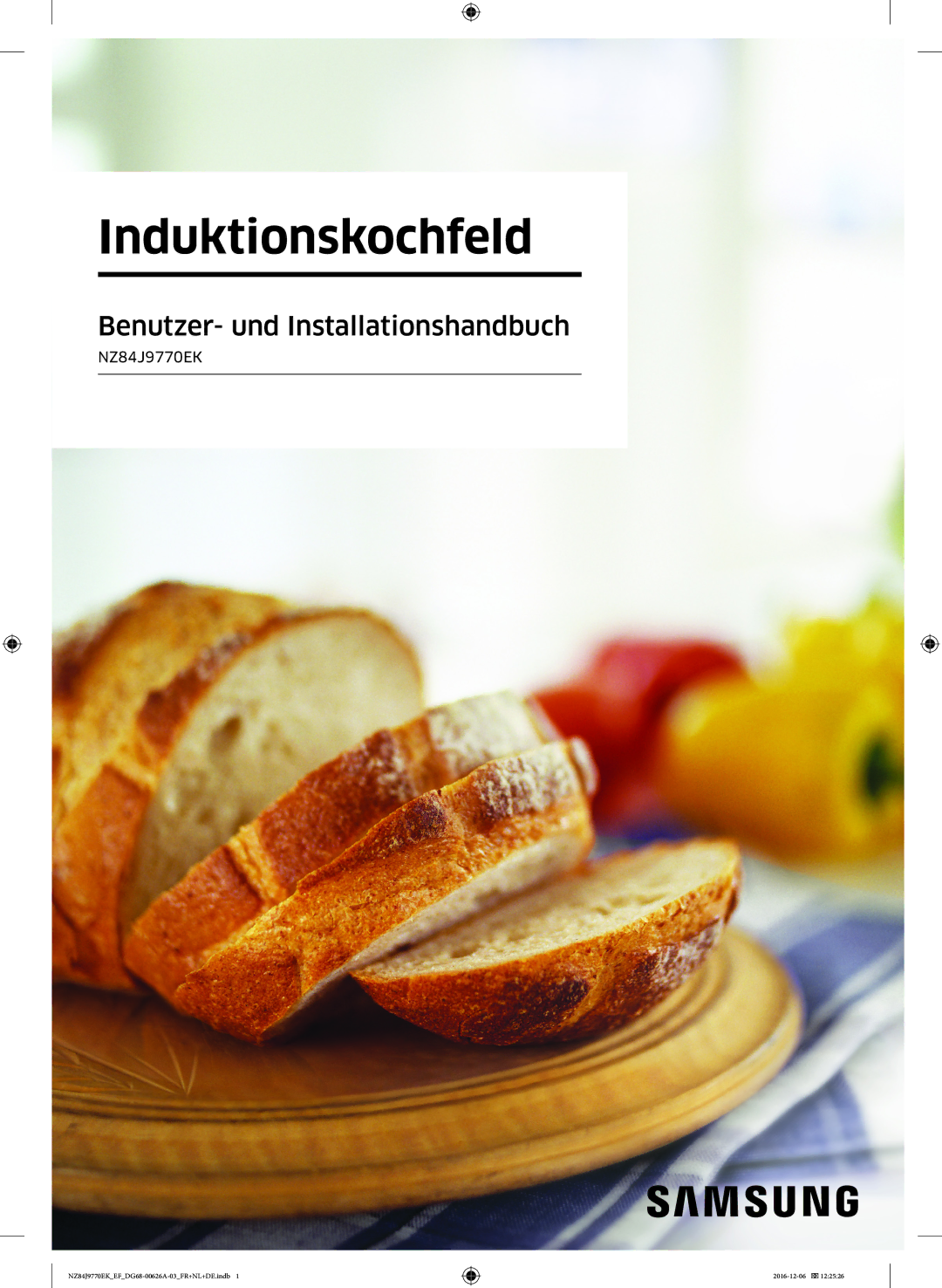 Samsung NZ84J9770EK/EF manual Induktionskochfeld 