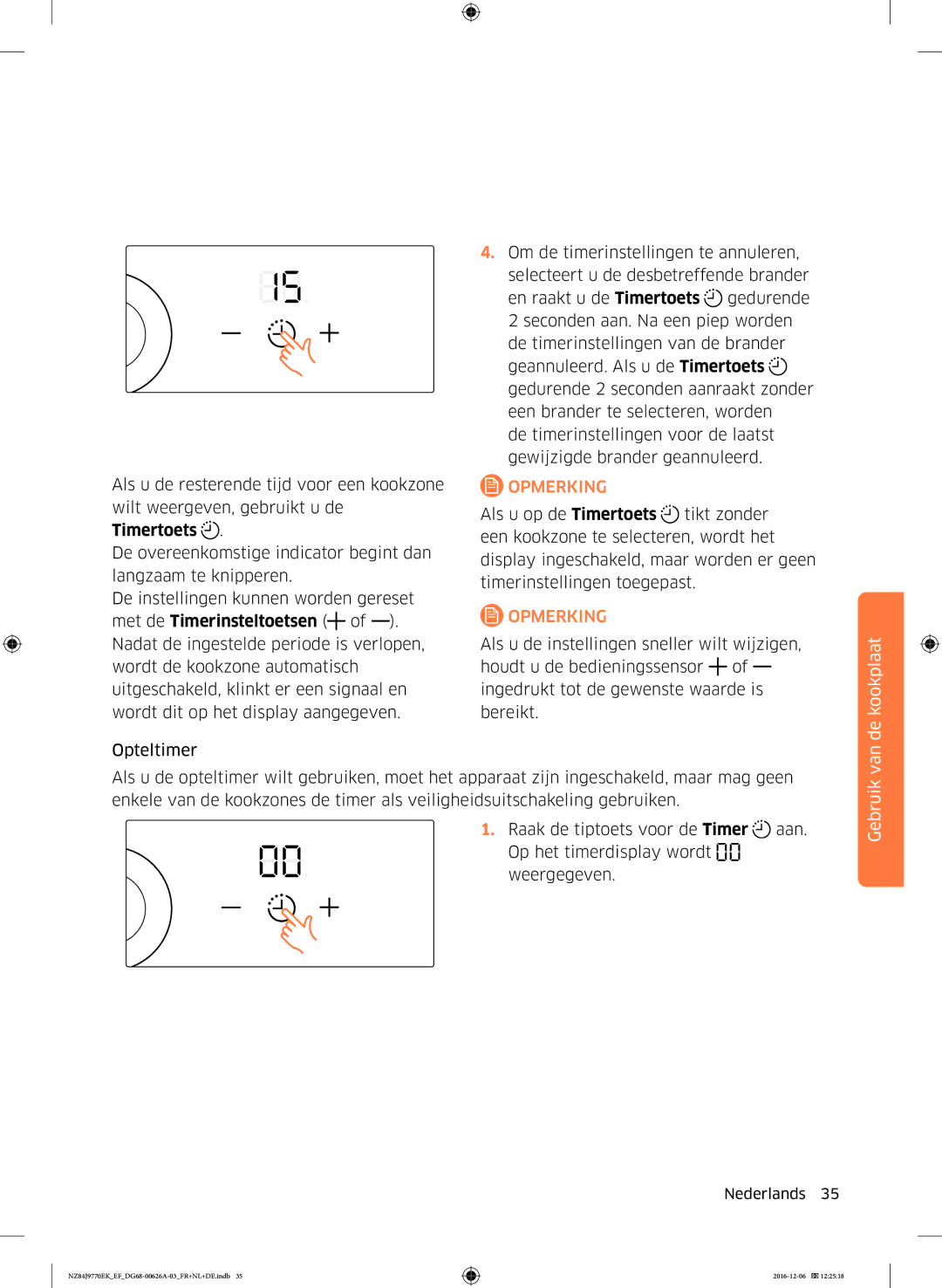 Samsung NZ84J9770EK/EF manual Gebruik 