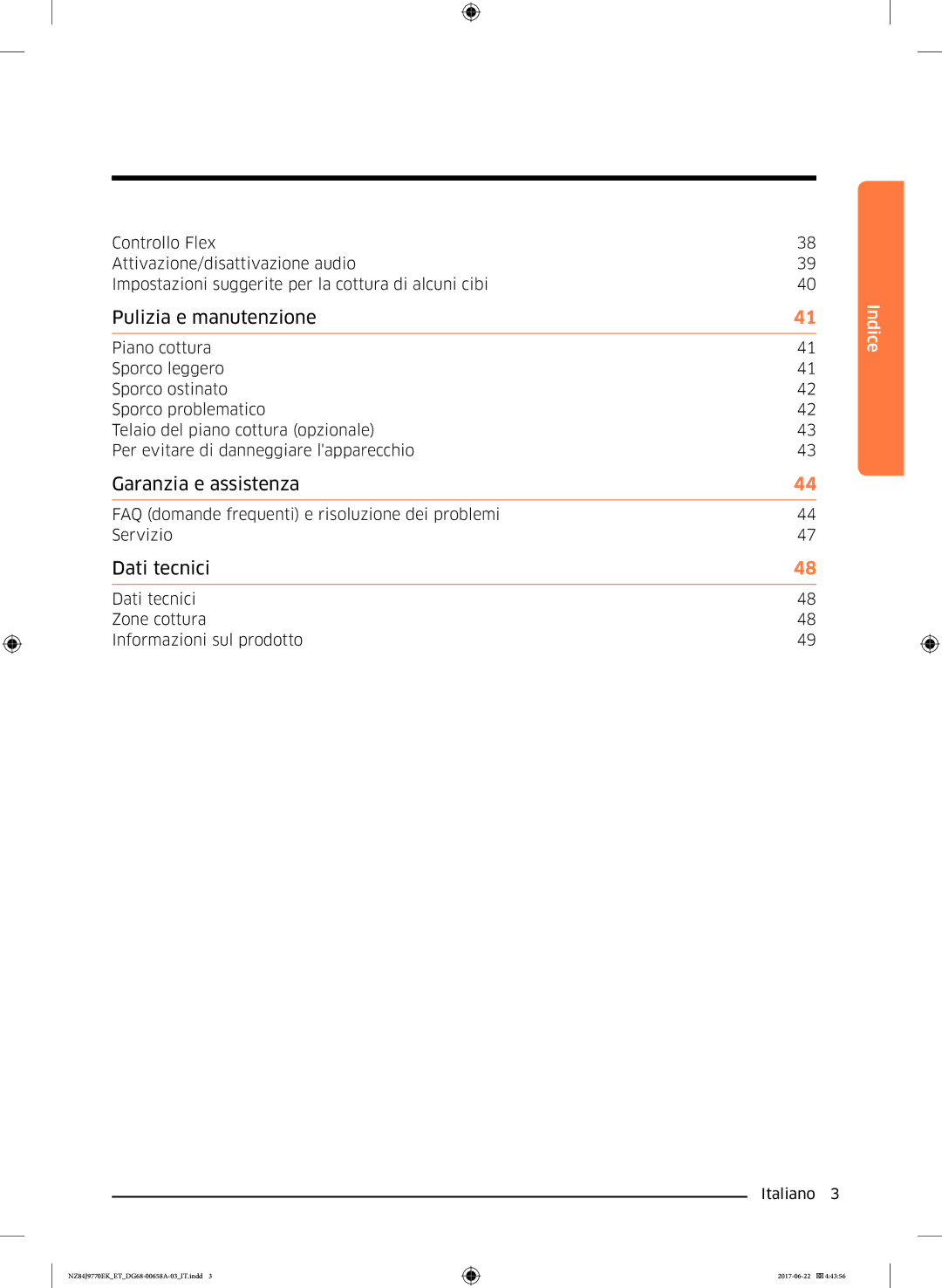 Samsung NZ84J9770EK/ET manual Garanzia e assistenza 