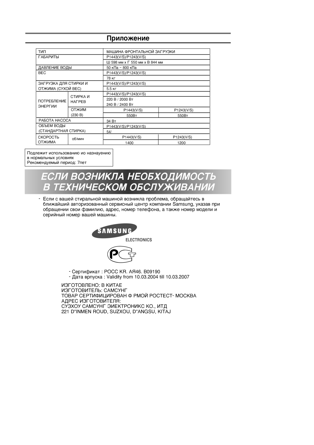 Samsung P1243GW/YLP manual Öëãà ÇéáçàäãÄ çÖéÅïéÑàåéëíú ÍÖïçàóÖëäéå éÅëãìÜàÇÄçàà 