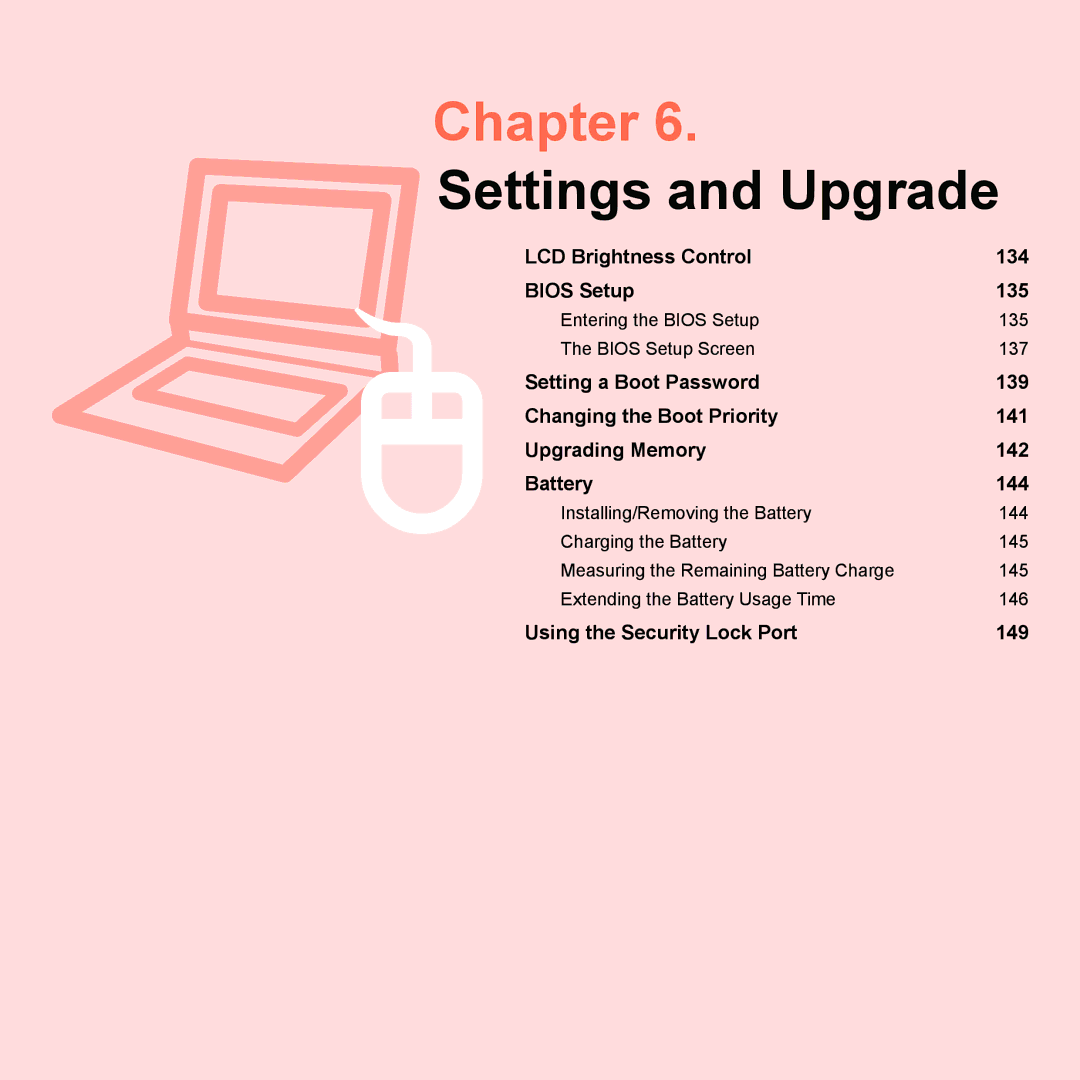 Samsung Q45c, P200, Q46c manual Settings and Upgrade, Entering the Bios Setup 13 Bios Setup Screen 137 