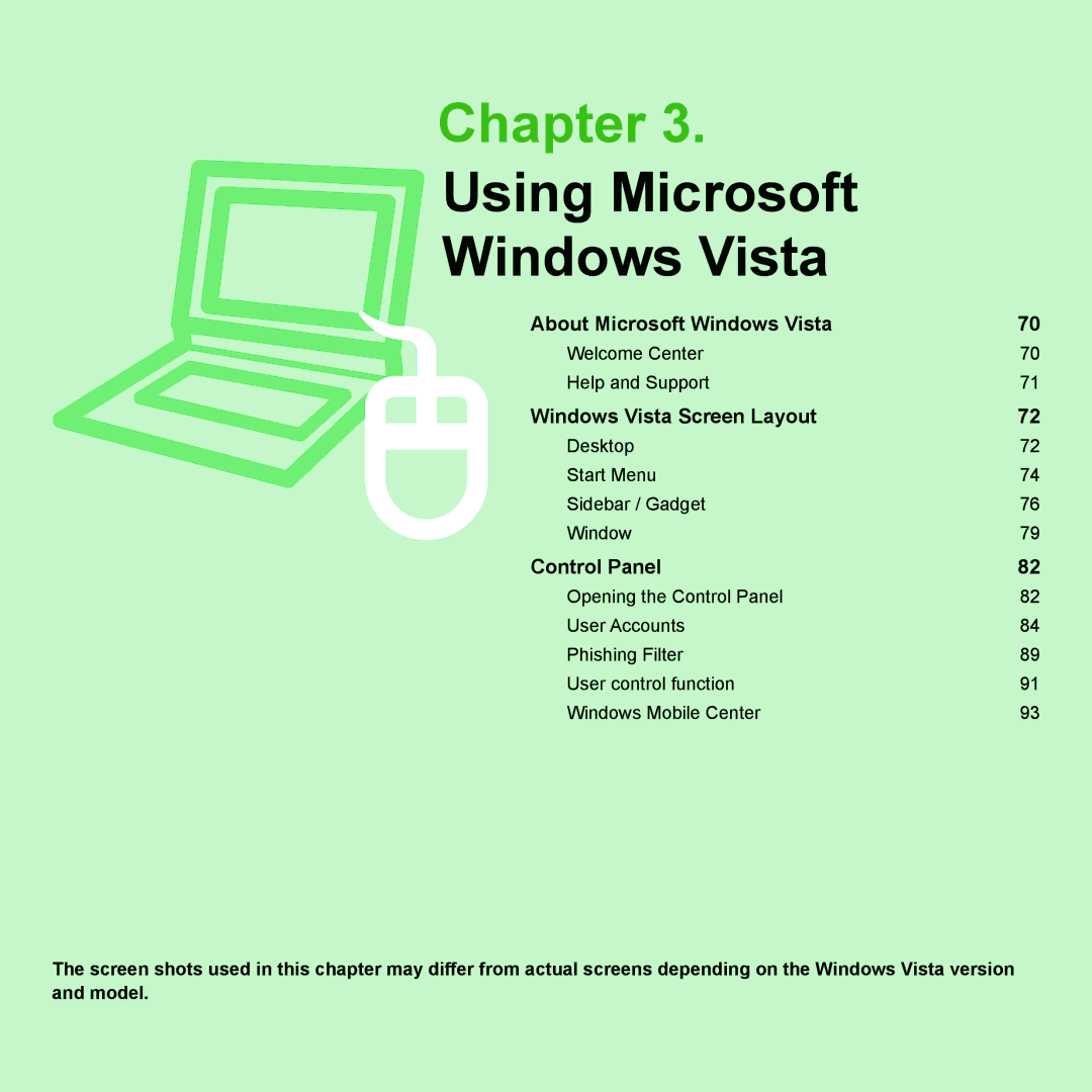 Samsung Q46c, P200, Q45c manual Chapter 