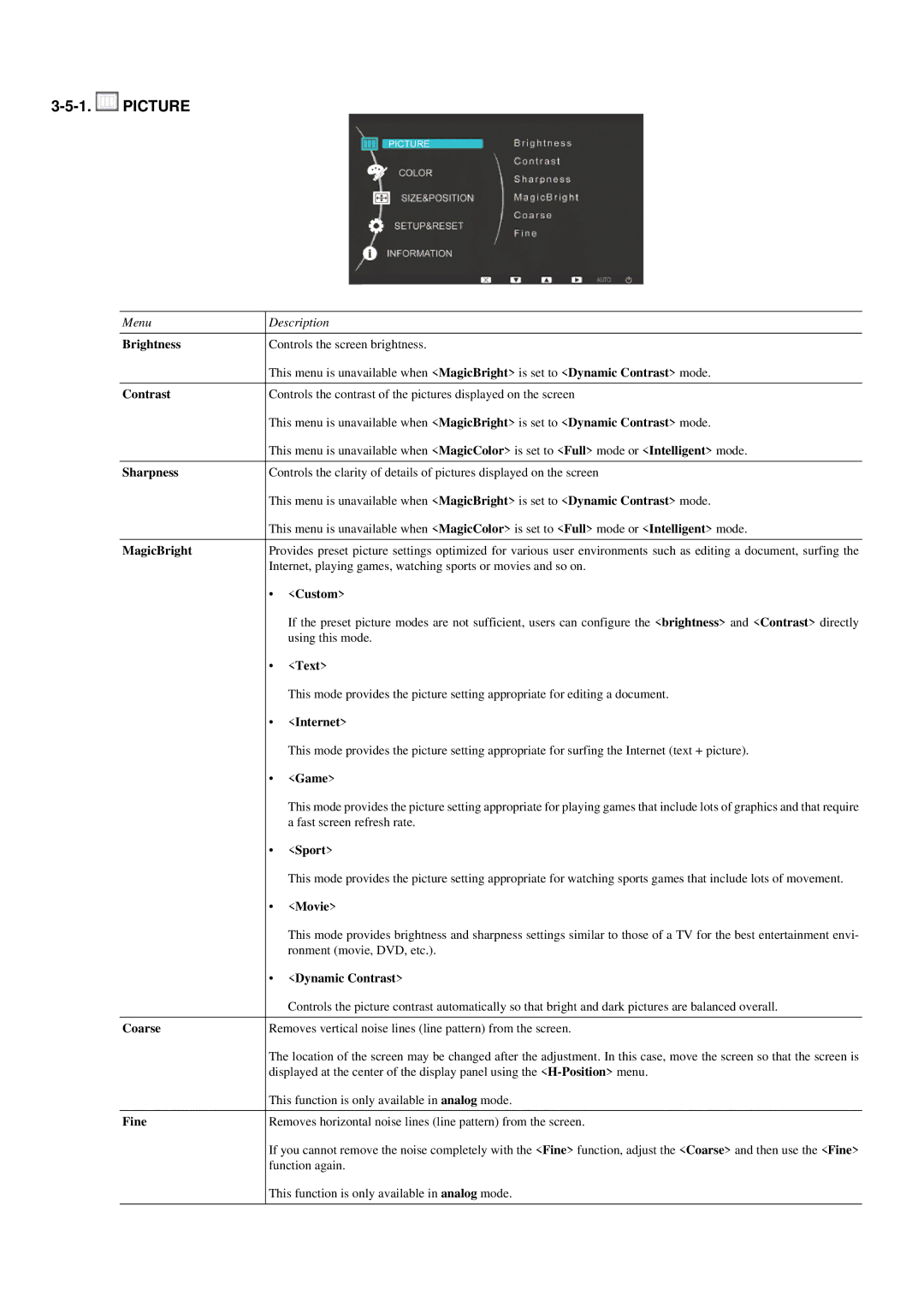 Samsung P2050N, P2250N, P2350N user manual Picture 