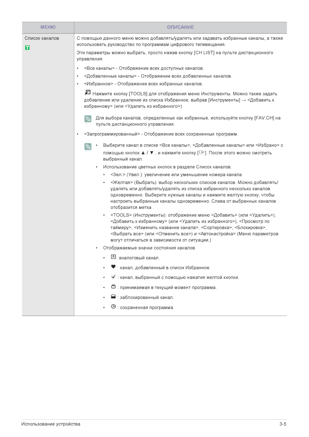 Samsung P2270HD manual Использовать руководство по программам цифрового телевещания 