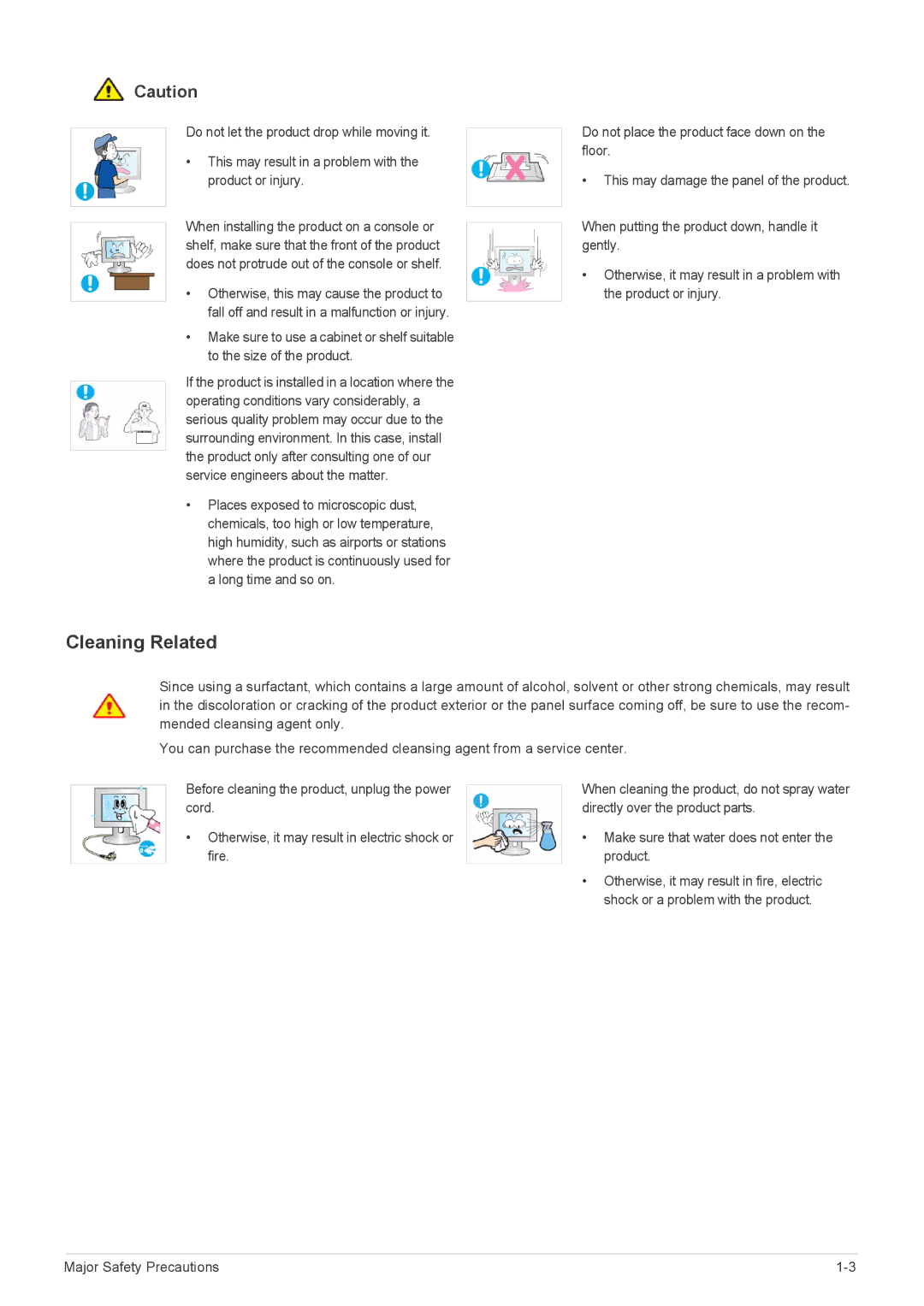 Samsung P2450H user manual Cleaning Related 