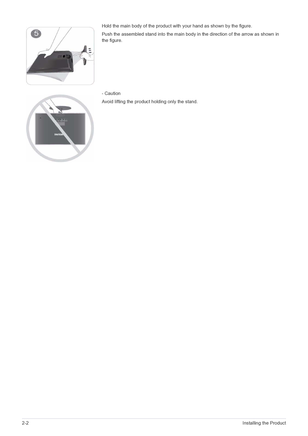 Samsung P2770FH user manual Installing the Product 