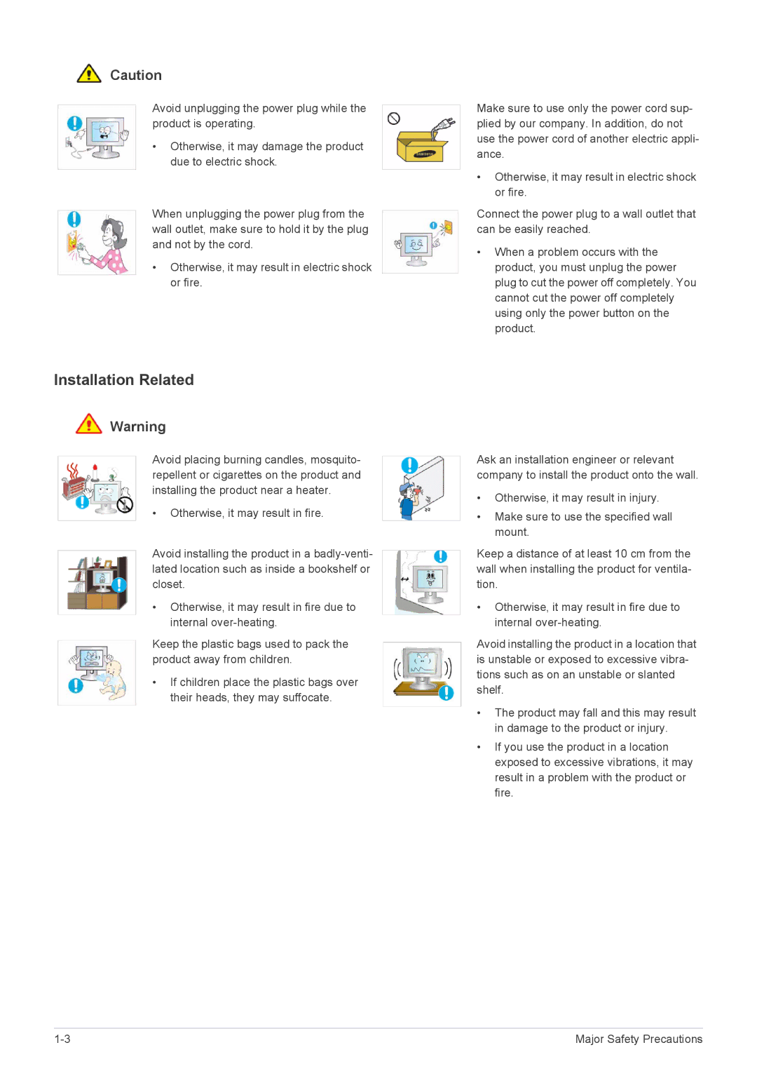 Samsung P2770H user manual Installation Related 