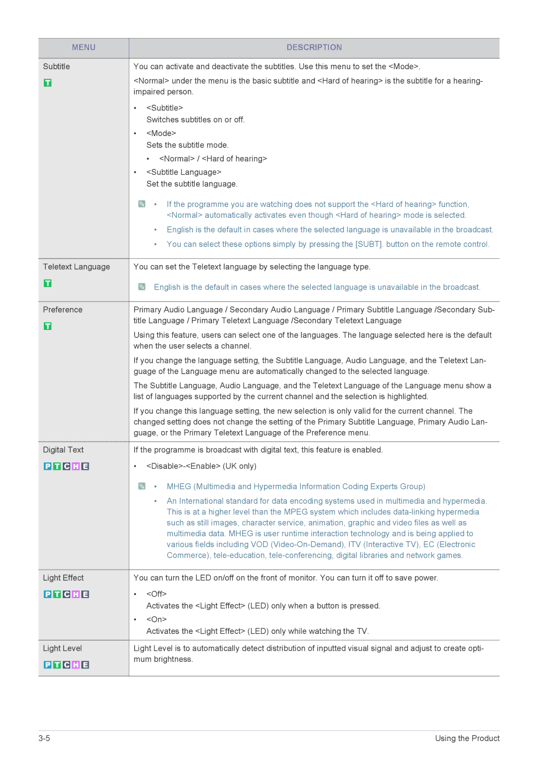 Samsung P2770HD, P2470HD user manual When the user selects a channel 