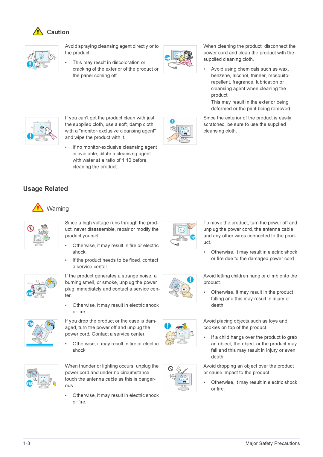 Samsung P2770HD, P2470HD user manual Usage Related 