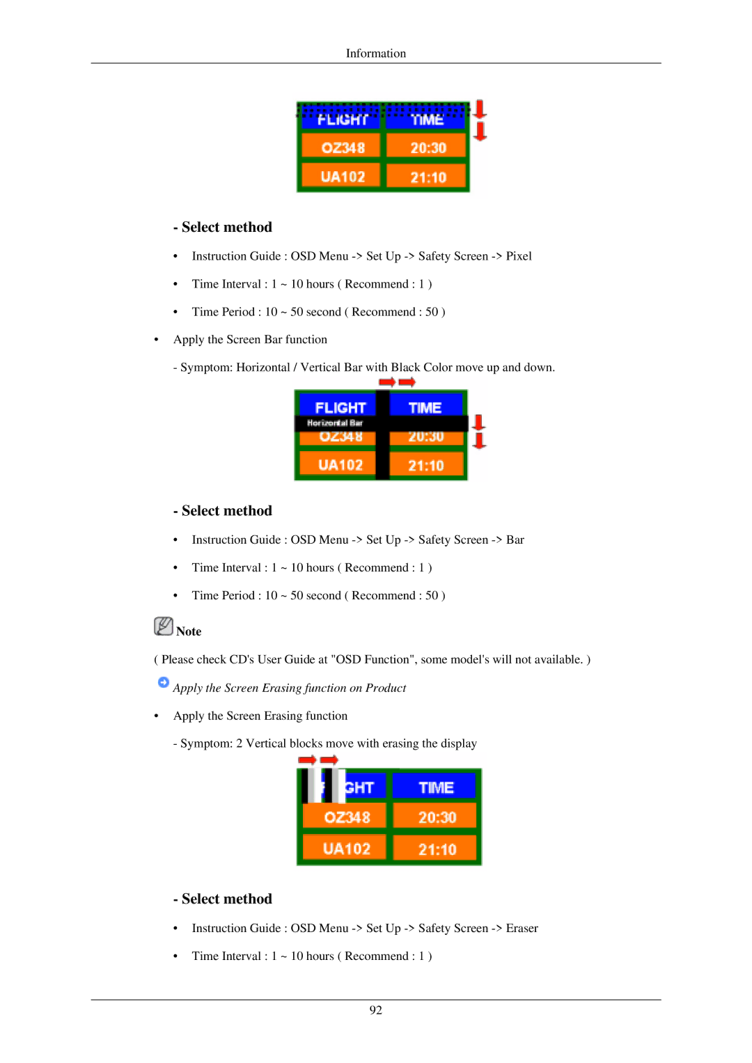 Samsung P50HN, P42HN user manual Select method 