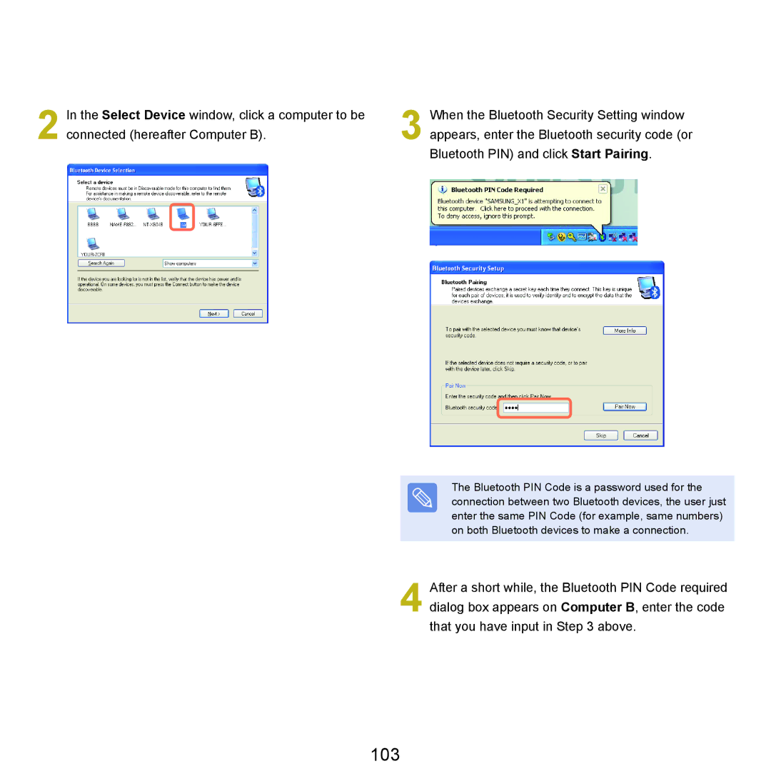 Samsung P55 manual 103 