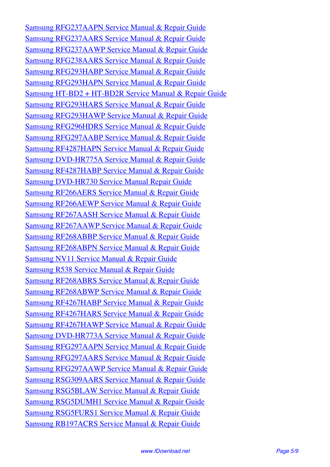 Samsung P843 service manual 5/9 