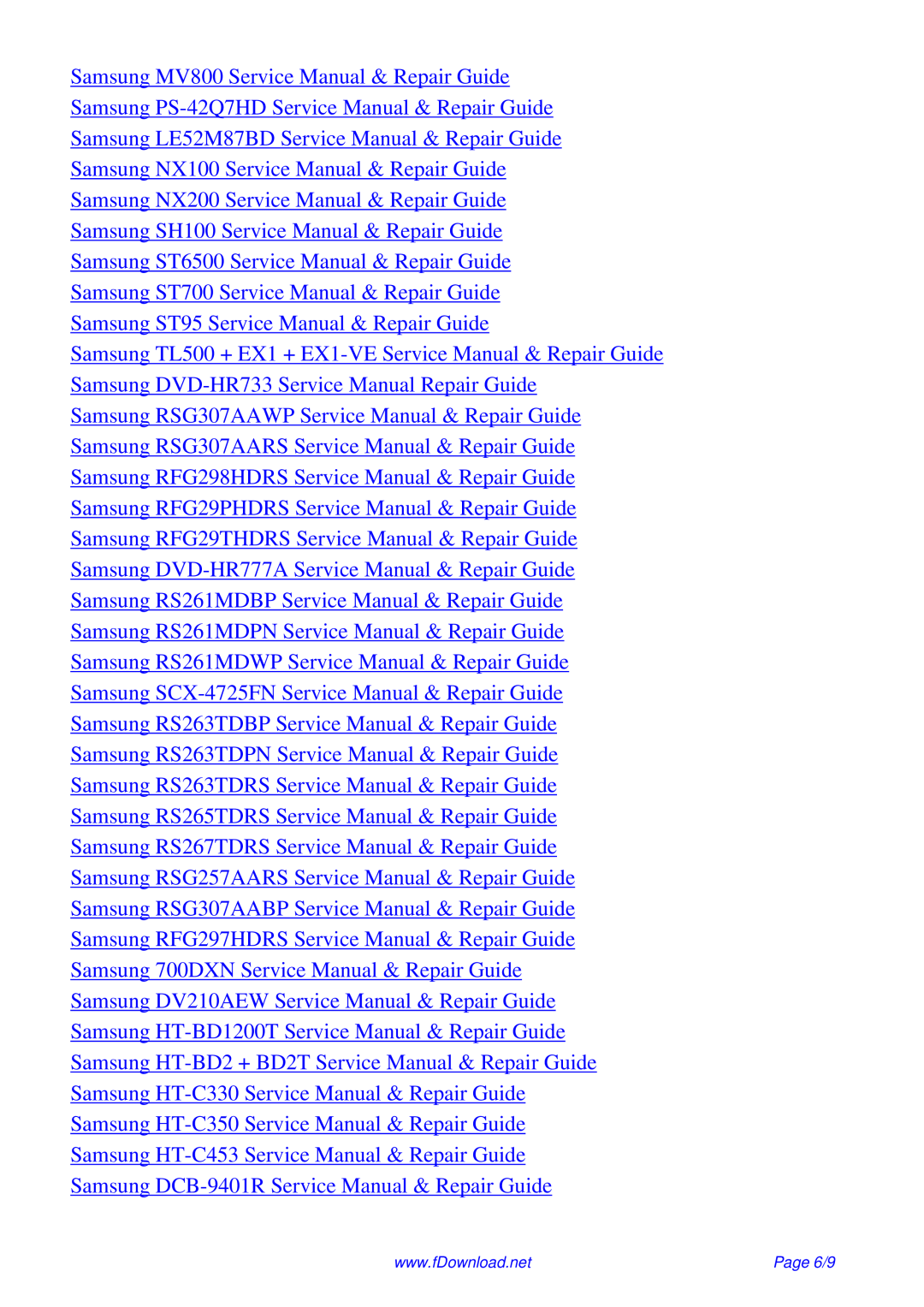 Samsung P843 service manual 6/9 