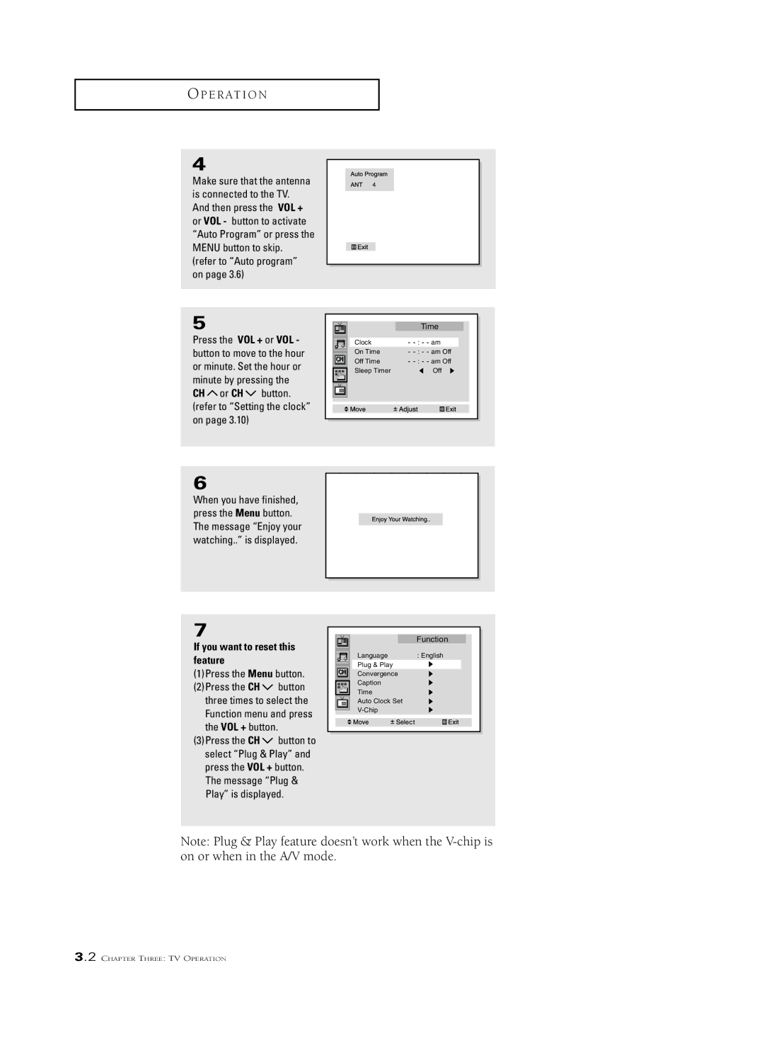 Samsung HCN5527W, PCN5425R, HCN473W, HCN4727W, HCN436W, HCN553W, HCN653W manual If you want to reset this feature 