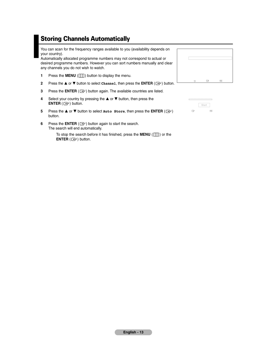 Samsung PDP-TELEVISION manual Storing Channels Automatically 