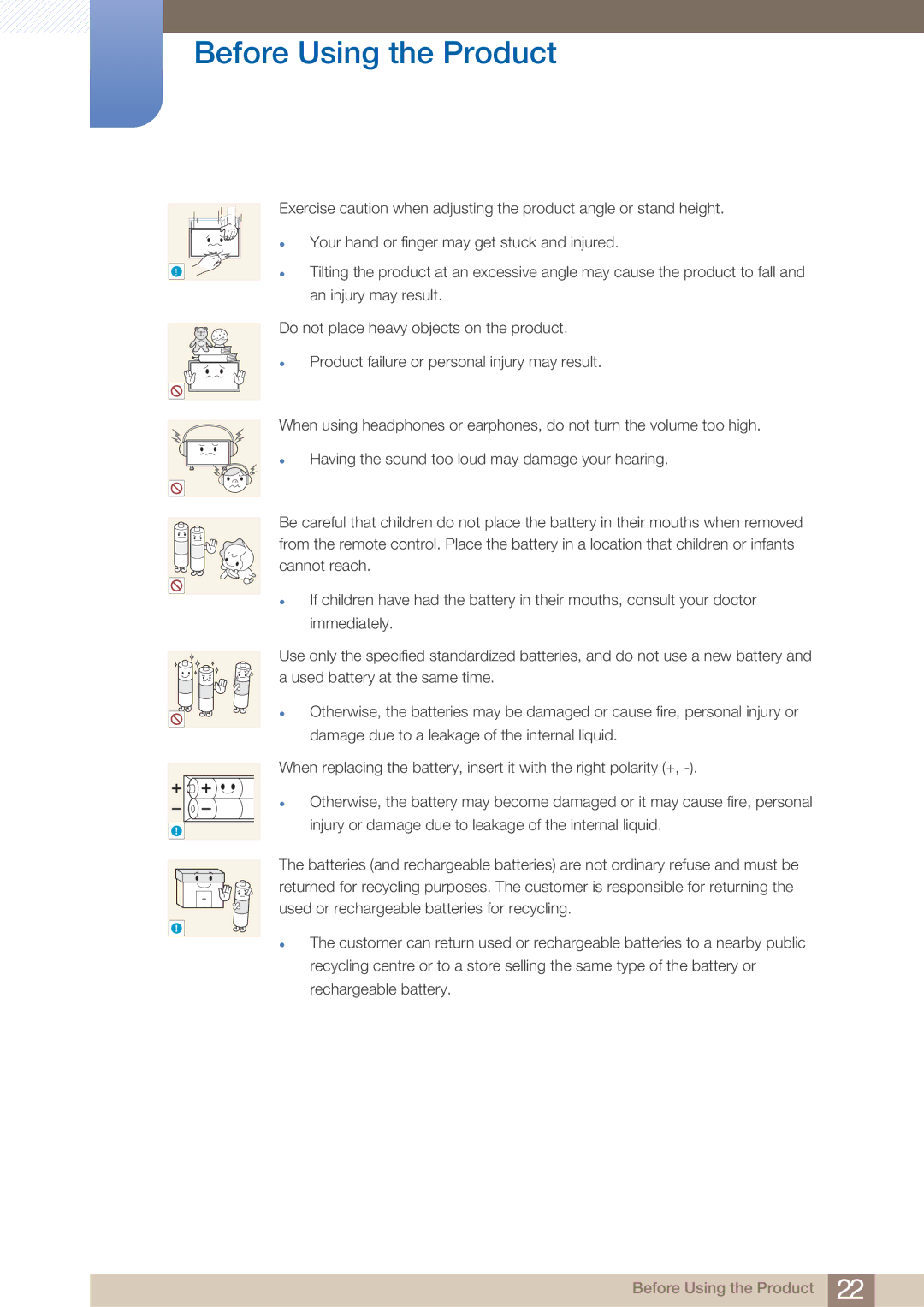 Samsung PE40C user manual Before Using the Product 