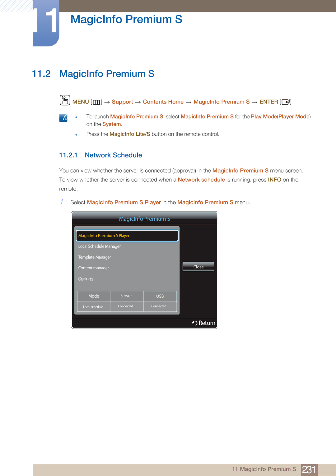 Samsung PE40C user manual MagicInfo Premium S 