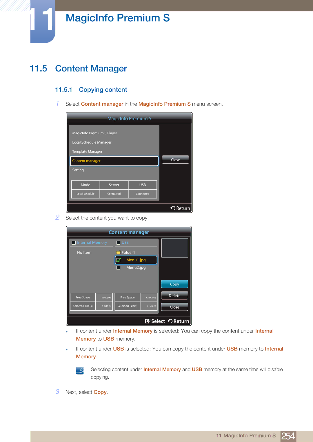 Samsung PE40C user manual Select Return 