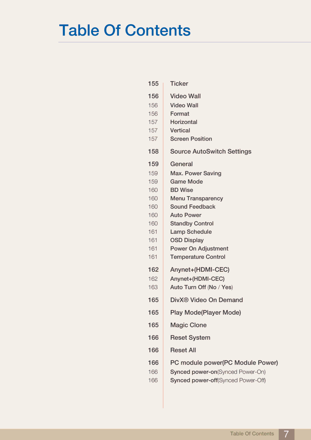 Samsung PE40C user manual 155 156 