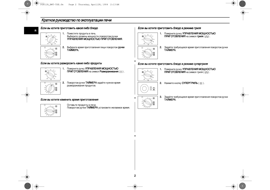 Samsung PG811R-D/BWT manual ‡Úíóâ Ûíó‚Ó‰Òú‚Ó Ôó ˝Íòôîû‡Ú‡ˆëë Ôâ˜Ë 