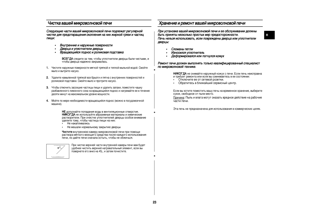 Samsung PG81R/BWT, PG81R-U/BWT manual Óëòúí‡ ‚‡¯Âè Ïëíó‚Óîìó‚Óè Ôâ˜Ë, ‡Ìâìëâ Ë Âïóìú ‚‡¯Âè Ïëíó‚Óîìó‚Óè Ôâ˜Ë, ‰‚Âˆ˚ 