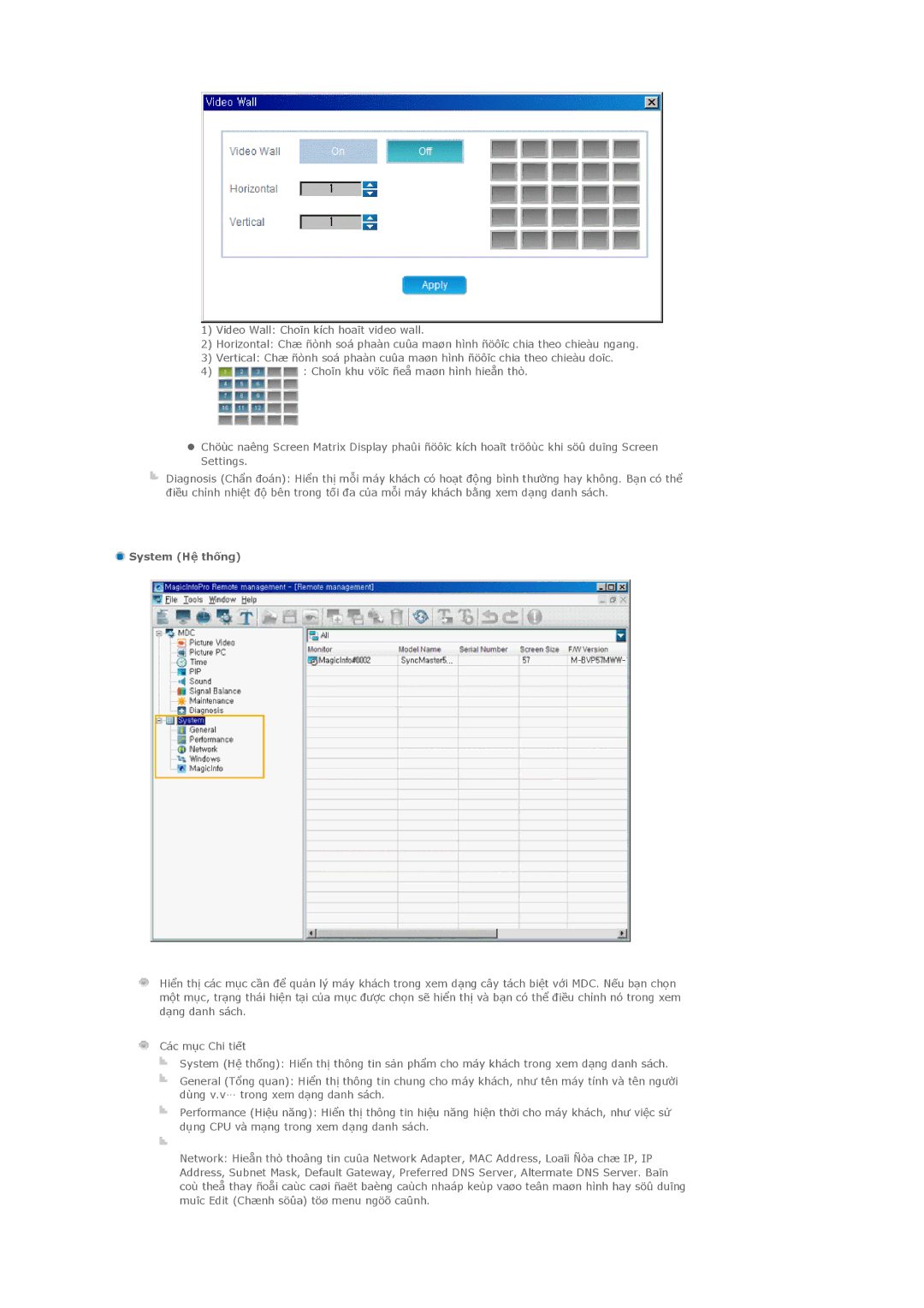 Samsung PH42KLPLBC/XV manual System Hệ thống 