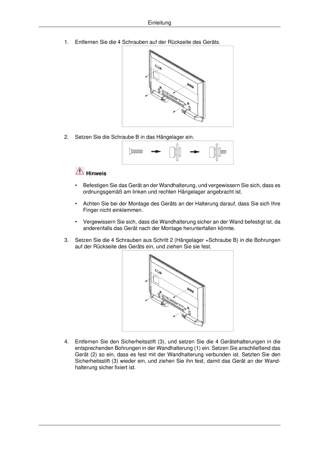 Samsung PH42KPPLBC/EN manual Hinweis 