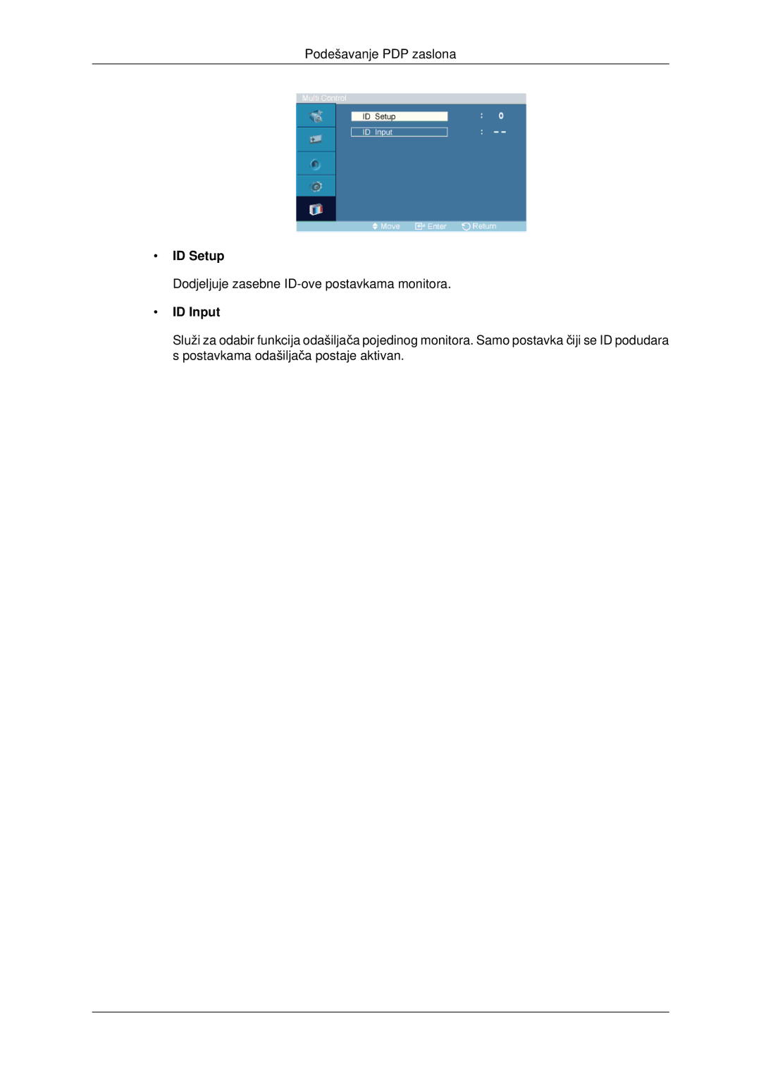 Samsung PH42KPPLBC/EN manual ID Setup, ID Input 