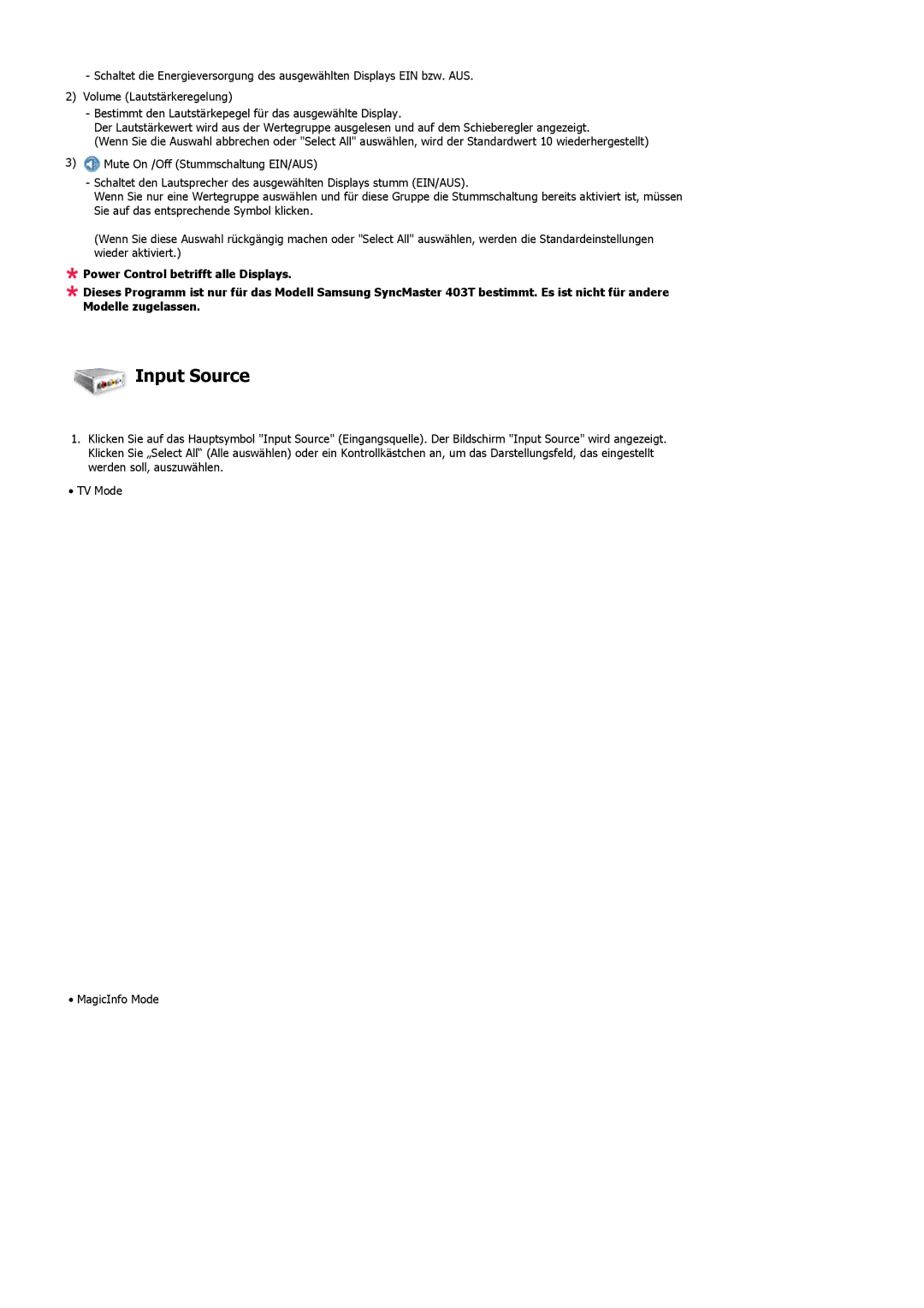 Samsung PH50KLPLBC/EN, PH42KLTLBC/EN, PH42KLPLBC/EN manual Input Source 