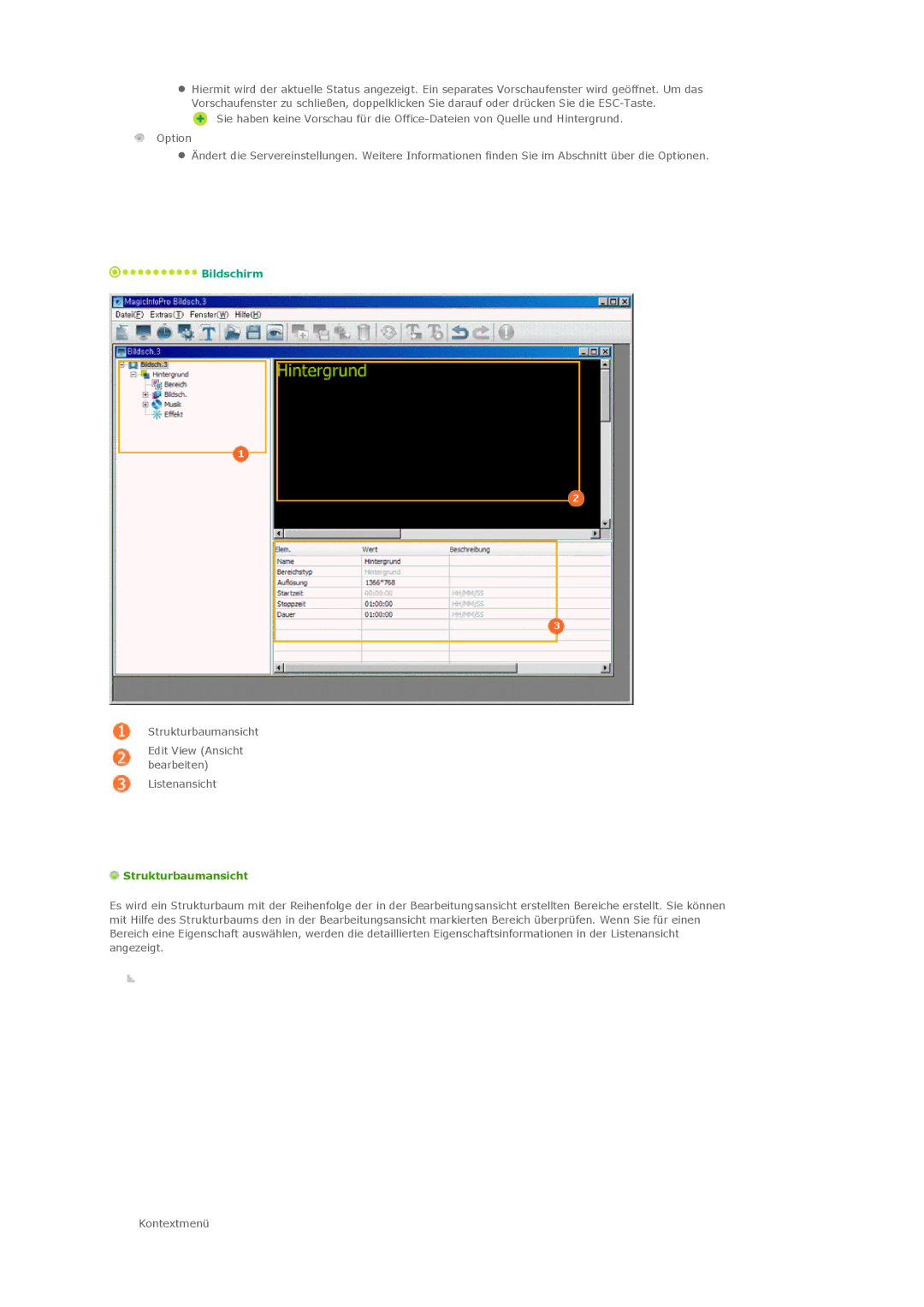 Samsung PH42KLPLBC/EN, PH50KLPLBC/EN, PH42KLTLBC/EN manual Bildschirm 