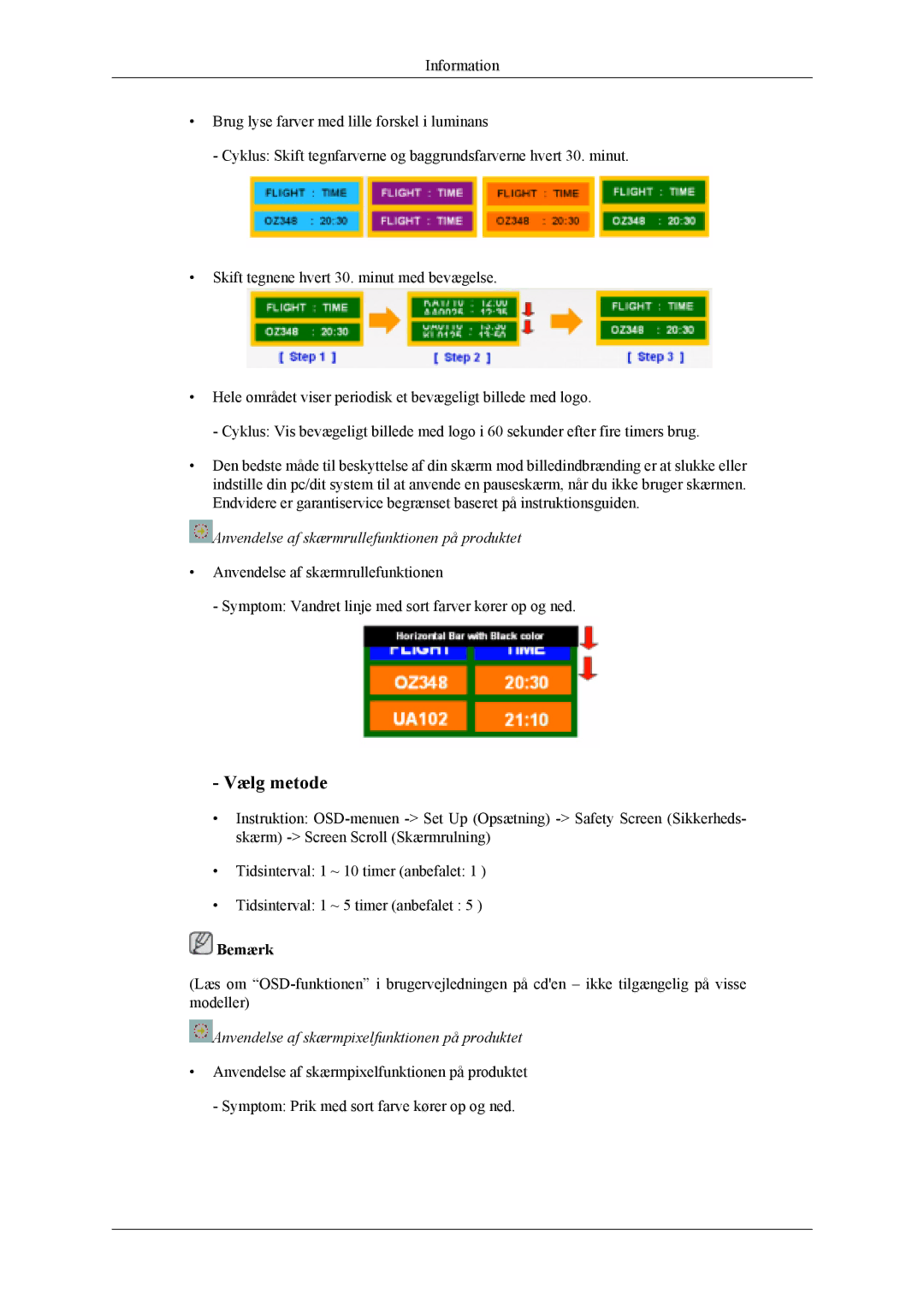 Samsung PH42KLPLBC/EN, PH50KLPLBC/EN, PH50KLTLBC/EN manual Vælg metode 