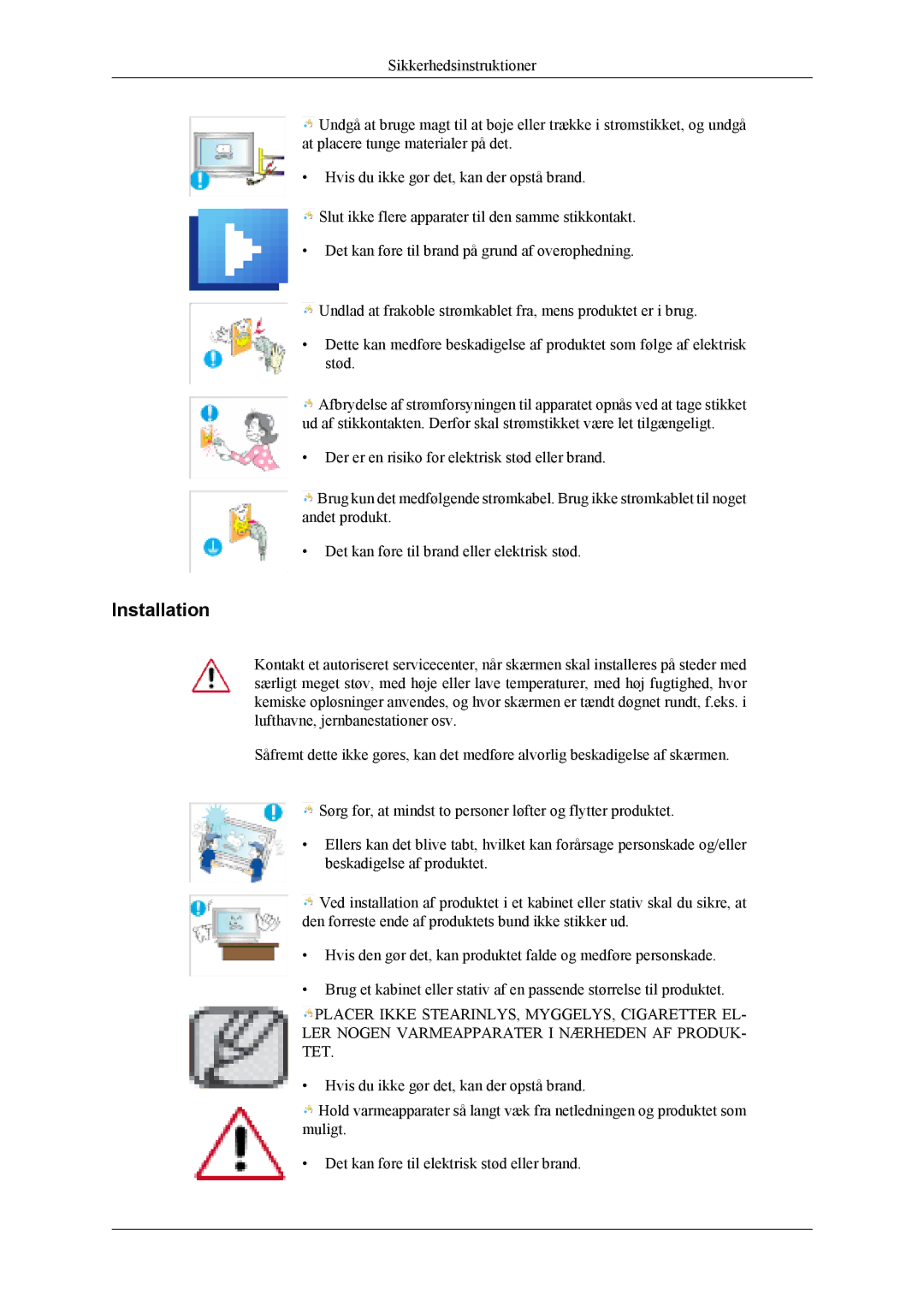 Samsung PH50KLPLBC/EN, PH50KLTLBC/EN, PH42KLPLBC/EN manual Installation 