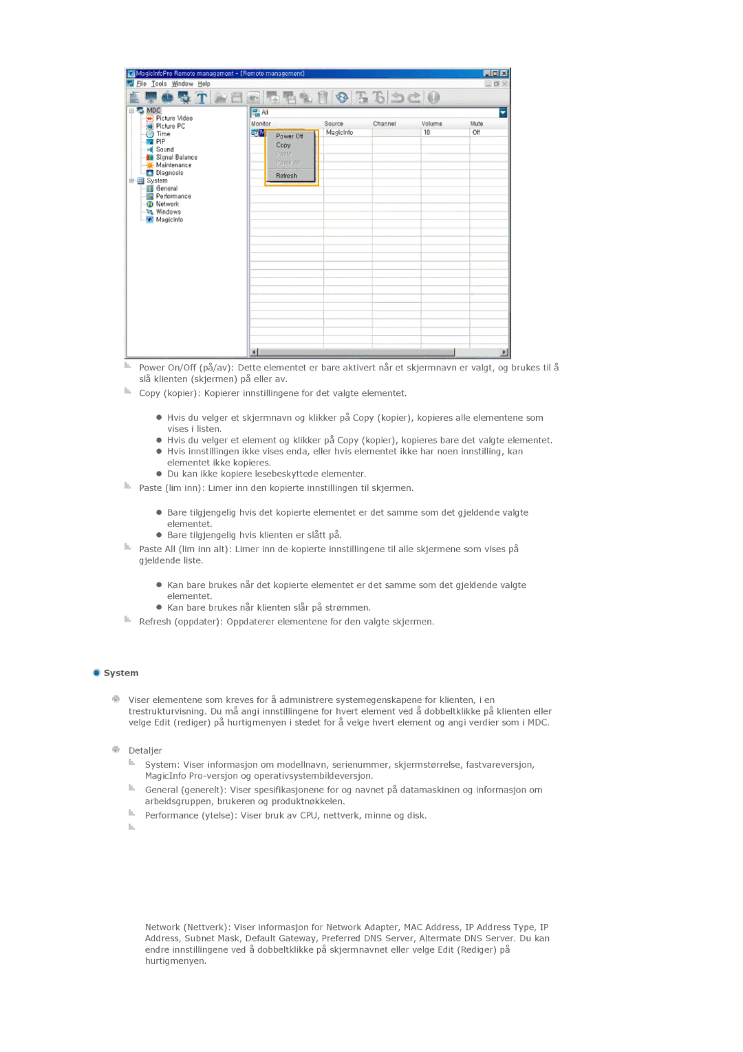 Samsung PH50KLPLBC/EN, PH50KLTLBC/EN, PH42KLPLBC/EN manual System 