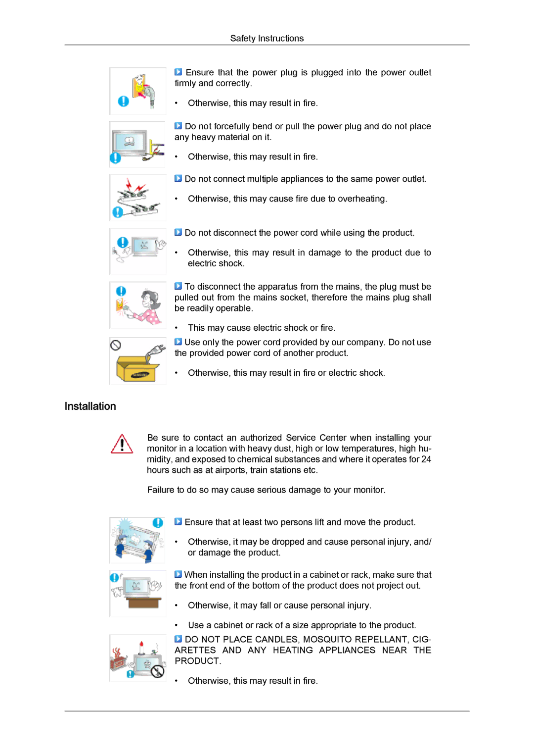 Samsung PH50KPFLBF/XY, PH63KPFLBF/EN, PH50KPFLBF/EN, PH50KPPLBF/EN, PH50KPPLBF/XY, PH63KPFLBF/XY, PH50KLPLBF/XY Installation 