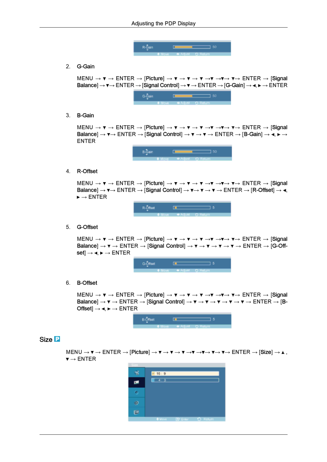 Samsung PH50KPPLBF/XY, PH63KPFLBF/EN, PH50KPFLBF/EN, PH50KPPLBF/EN, PH50KPFLBF/XY, PH63KPFLBF/XY, PH50KLPLBF/XY Size, Offset 