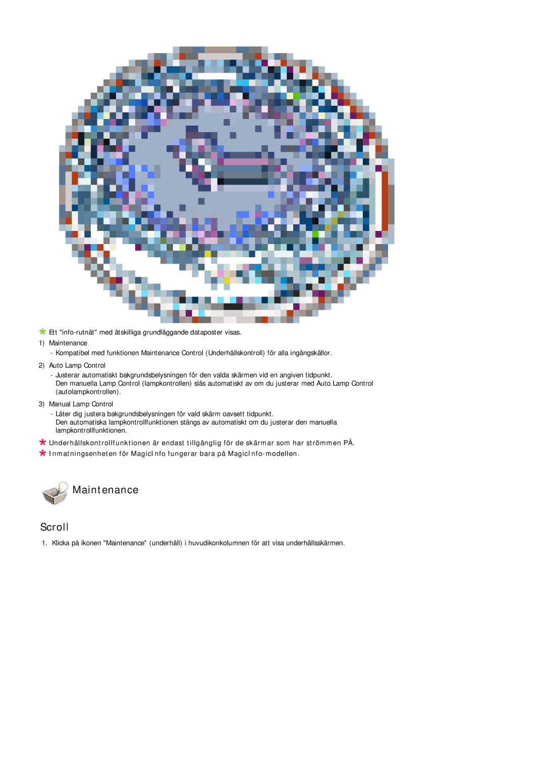 Samsung PH63KPFLBF/EN, PH50KPFLBF/EN manual Maintenance Scroll 