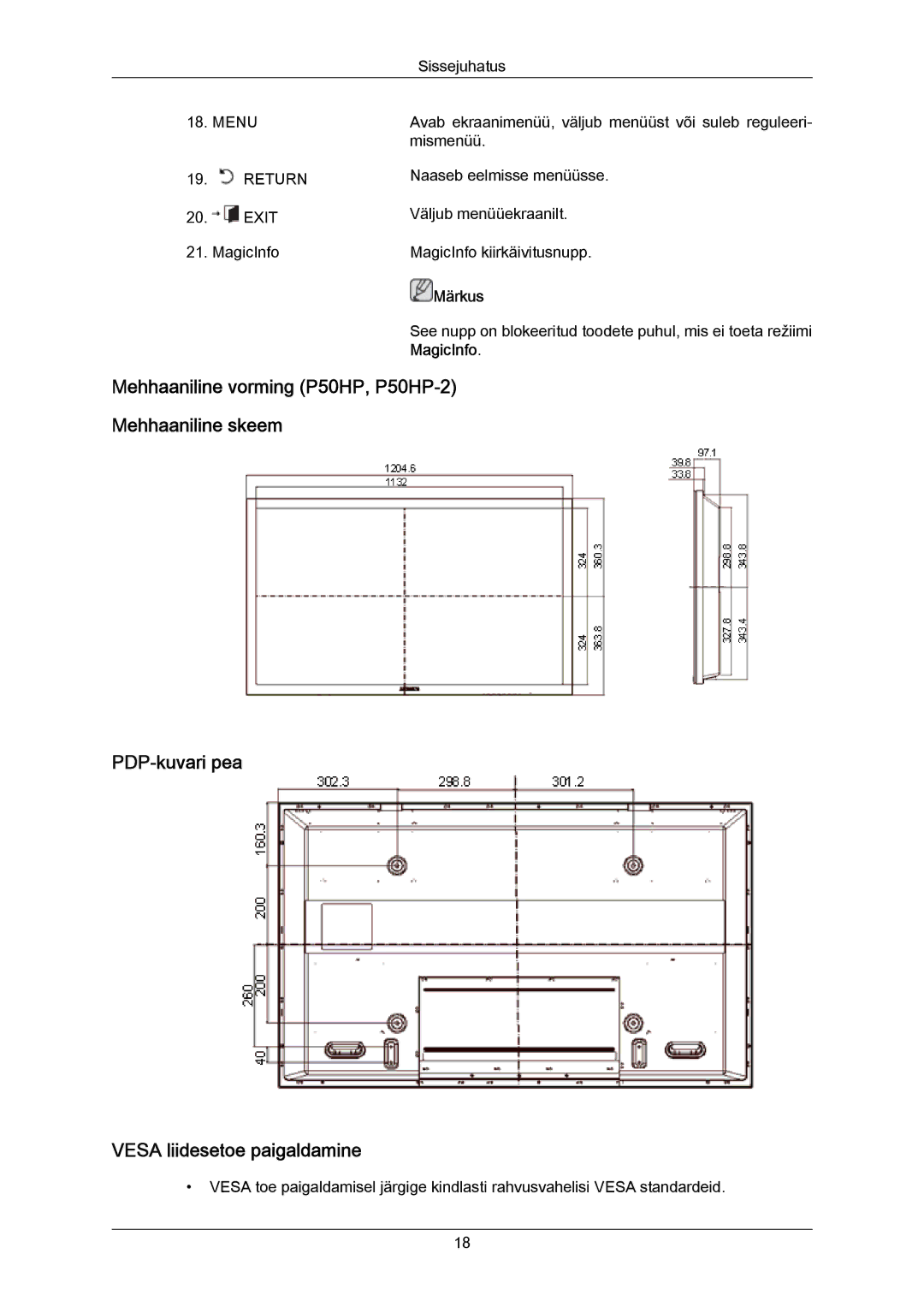 Samsung PH50KPPLBF/EN, PH63KPFLBF/EN manual Märkus, MagicInfo 