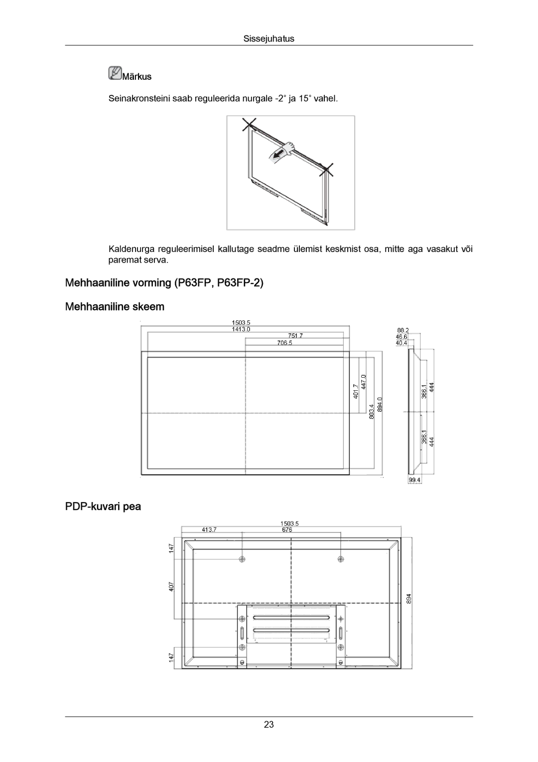 Samsung PH63KPFLBF/EN, PH50KPPLBF/EN manual Sissejuhatus 