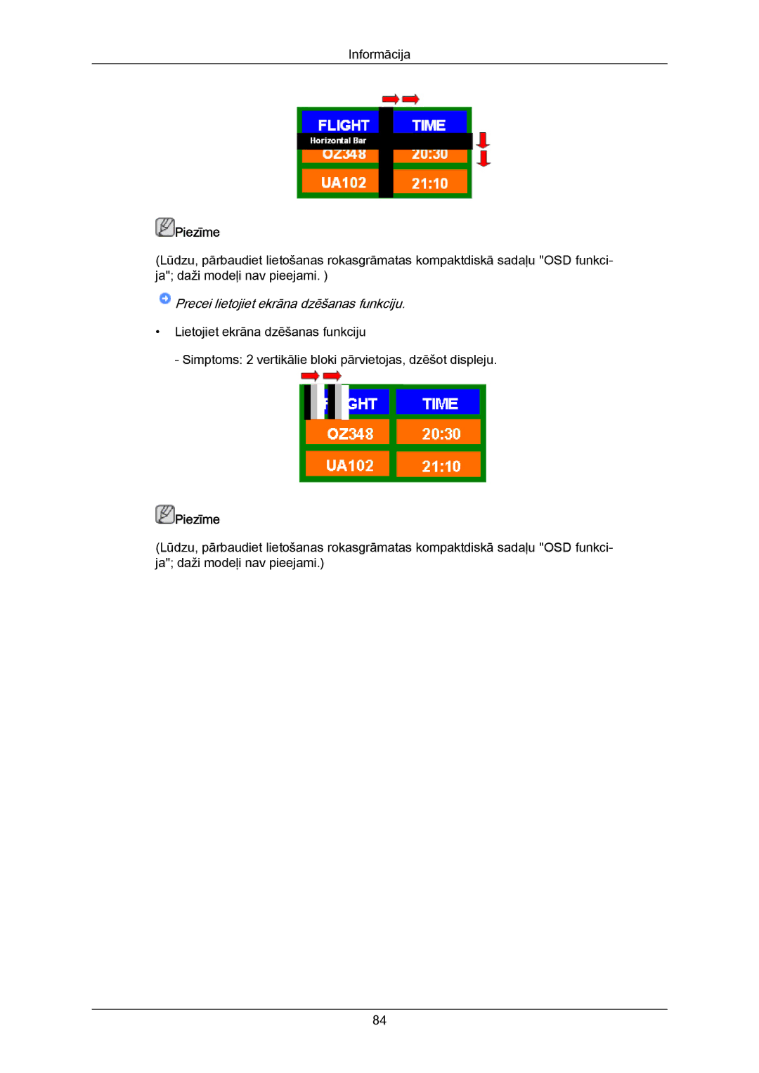 Samsung PH63KPFLBF/EN, PH50KPPLBF/EN manual Precei lietojiet ekrāna dzēšanas funkciju 