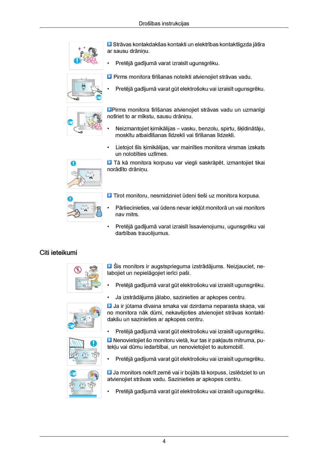 Samsung PH50KPPLBF/EN, PH63KPFLBF/EN manual Citi ieteikumi 