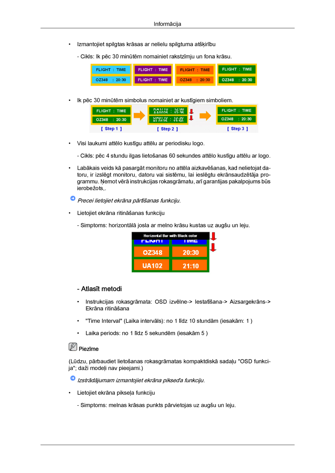 Samsung PH50KPPLBF/EN, PH63KPFLBF/EN manual Atlasīt metodi, Precei lietojiet ekrāna pārtīšanas funkciju 